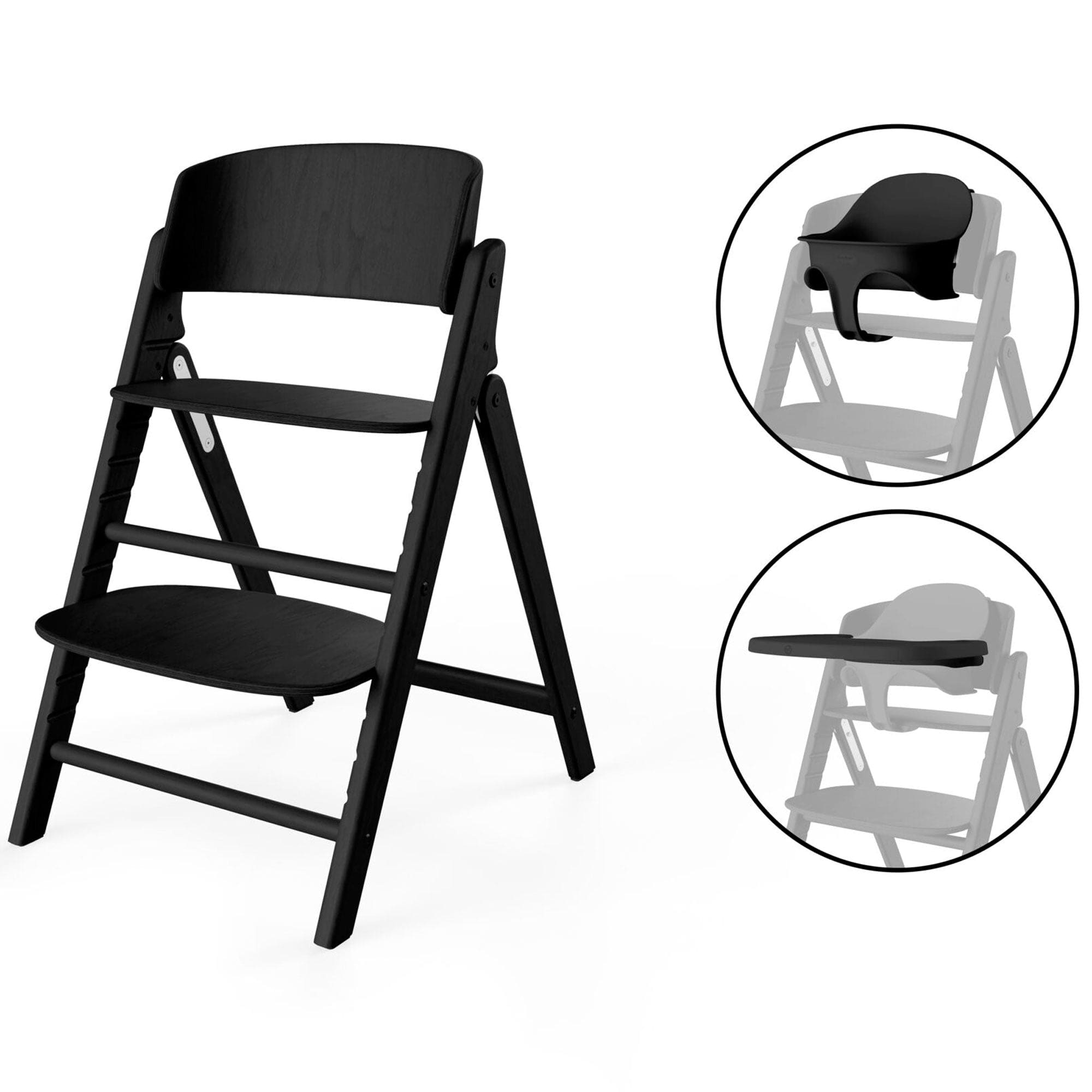 Cybex Click & Fold 3in1 High Chair in Stunning Black Baby Highchairs 524000797 4063846473083