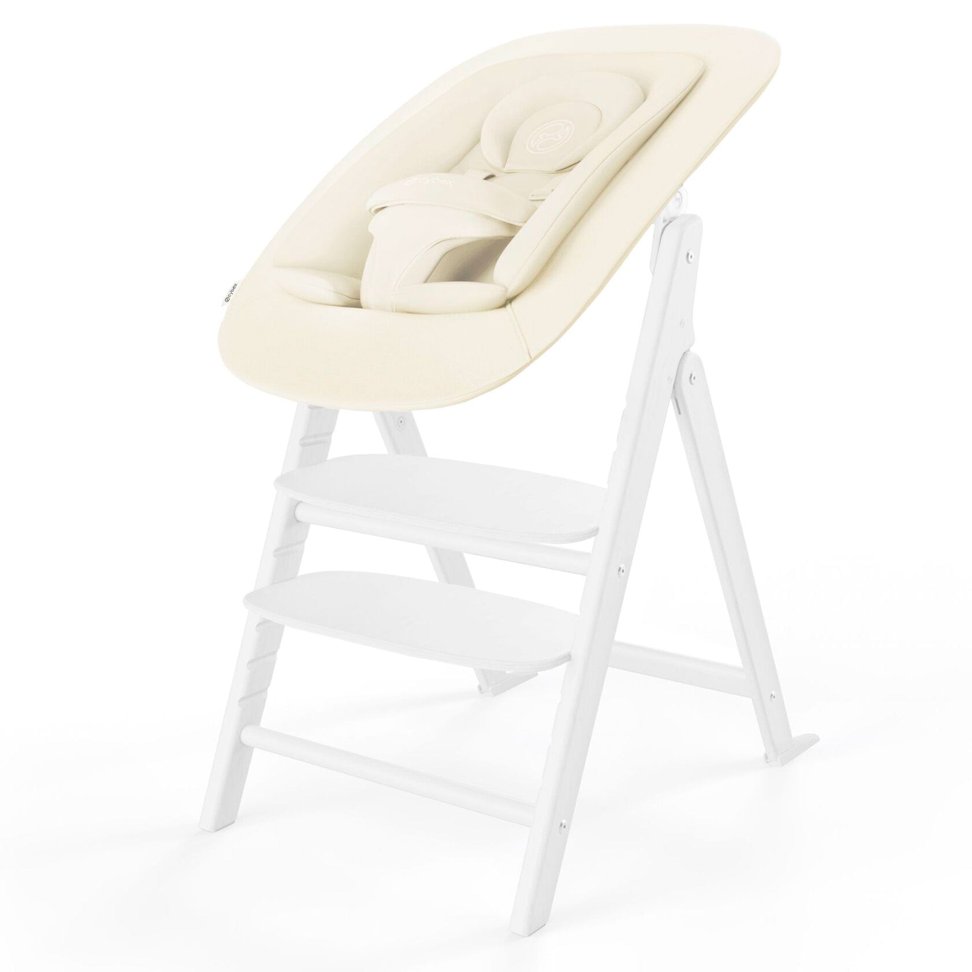 Cybex Click & Fold 4in1 High Chair in All White Baby Highchairs 524000859 4063846473458