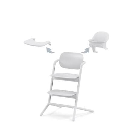 Cybex LEMO 3 in 1 High Chair - All White Baby Highchairs 521004821 4063846288151