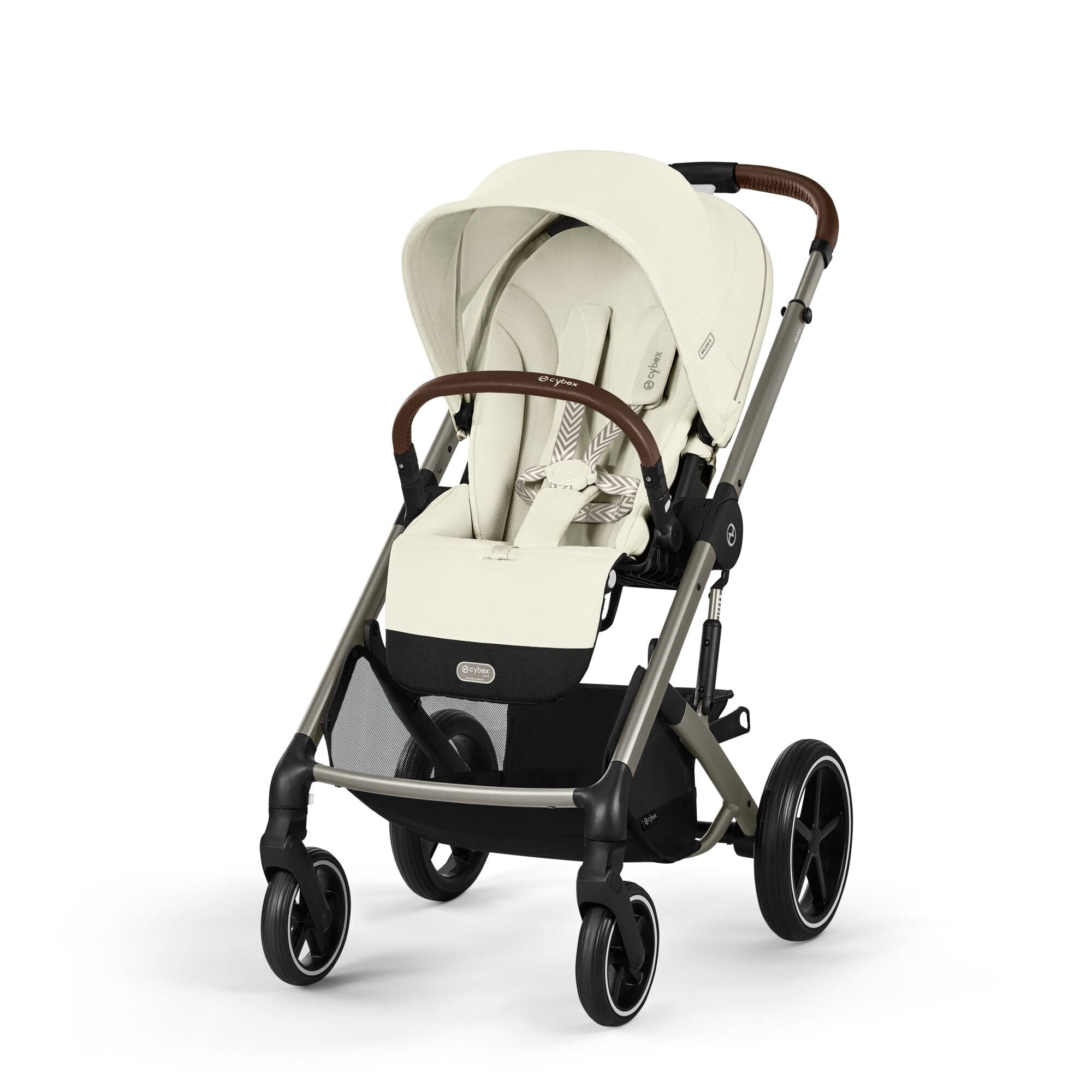 Cybex Balios S Lux Essential Bundle in Taupe/Seashell Beige Baby Prams