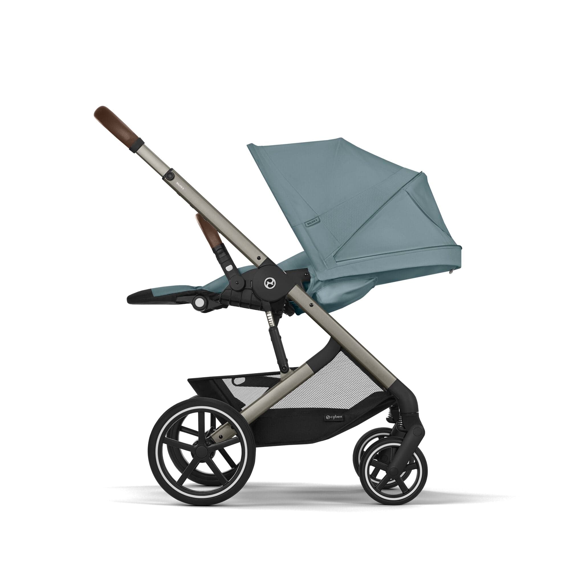 Cybex Balios S Lux Essential Bundle in Taupe/Stormy Blue Baby Prams