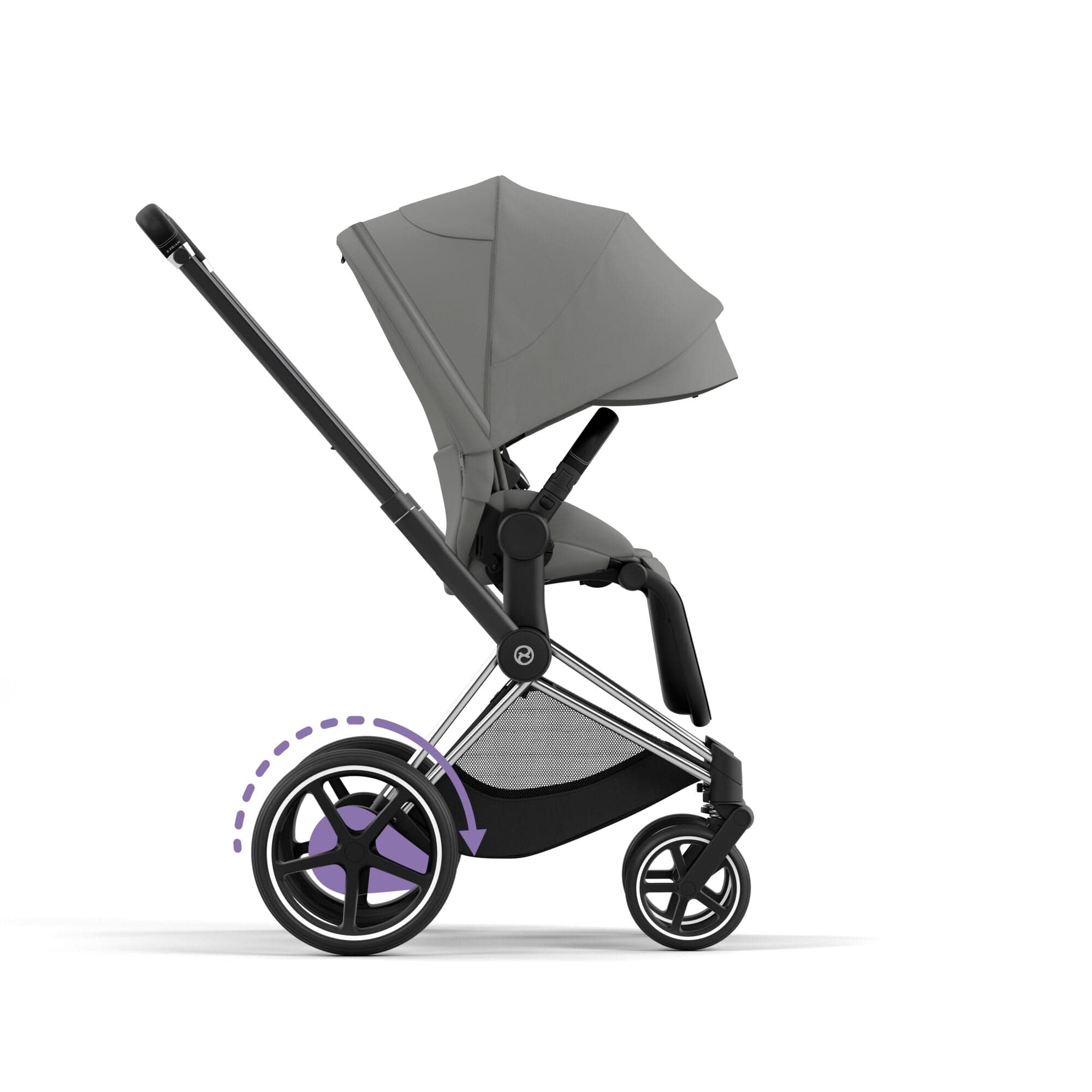 Cybex e-Priam & Lux Cot in Mirage Grey Baby Prams