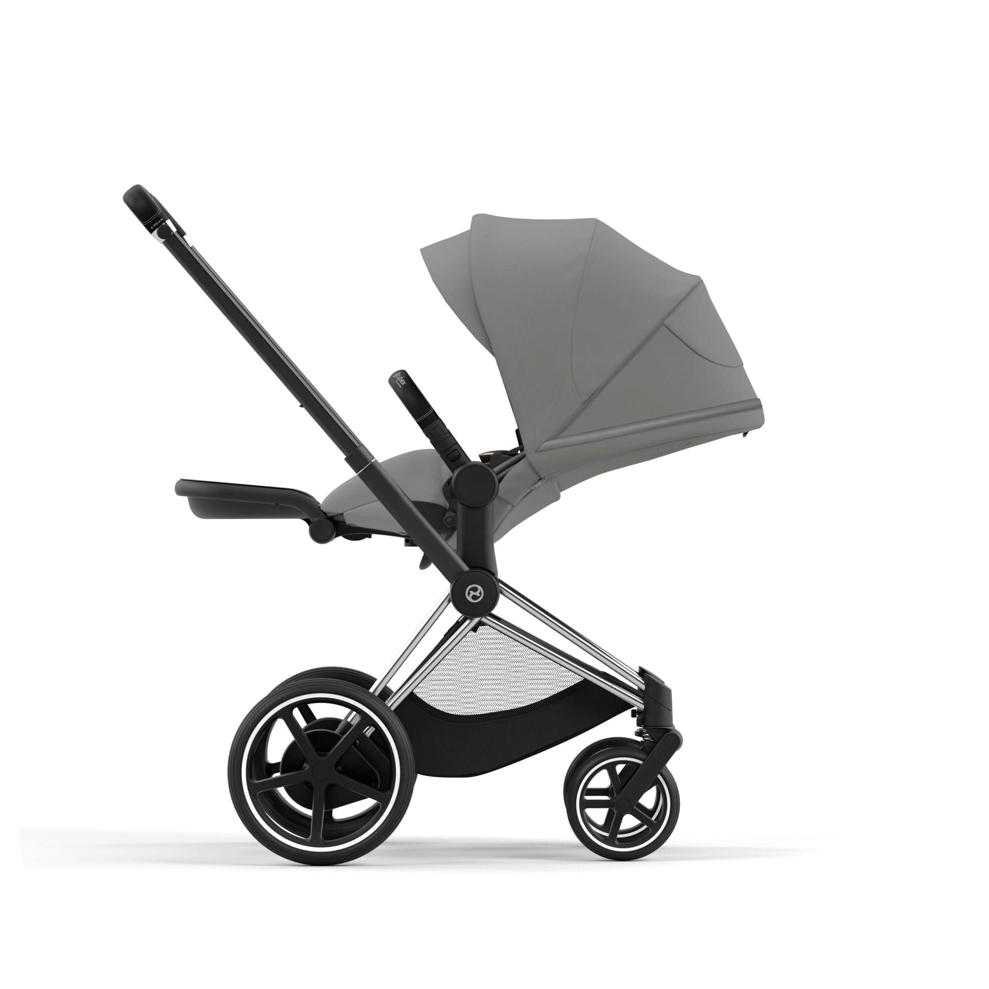 Cybex e-Priam & Lux Cot in Mirage Grey Baby Prams