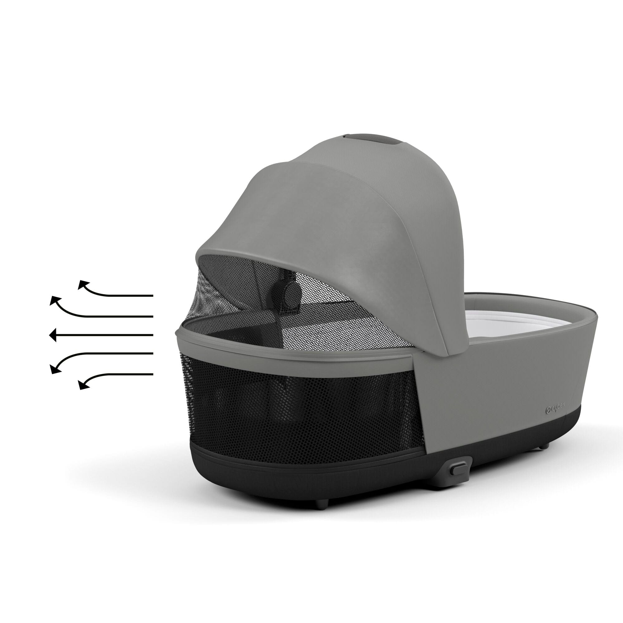 Cybex e-Priam & Lux Cot in Mirage Grey Baby Prams