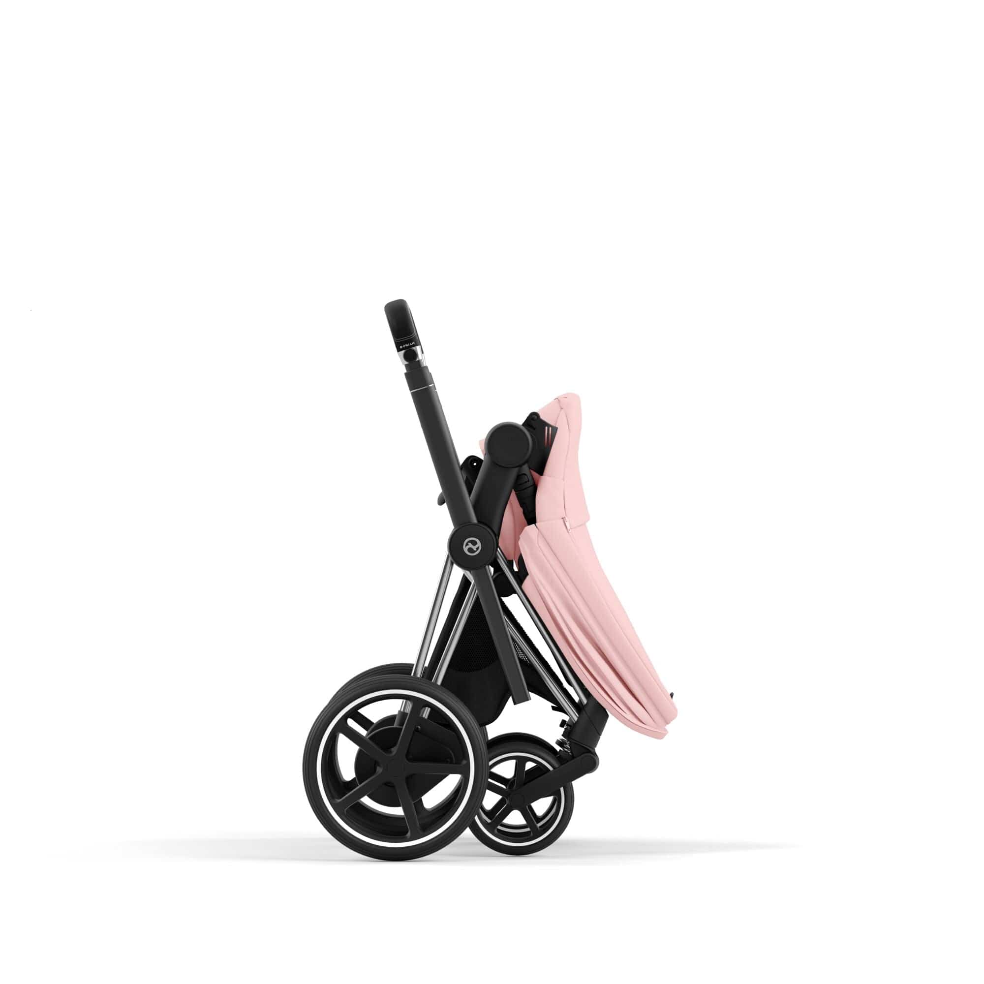 Cybex e-Priam & Lux Cot in Peach Pink Baby Prams