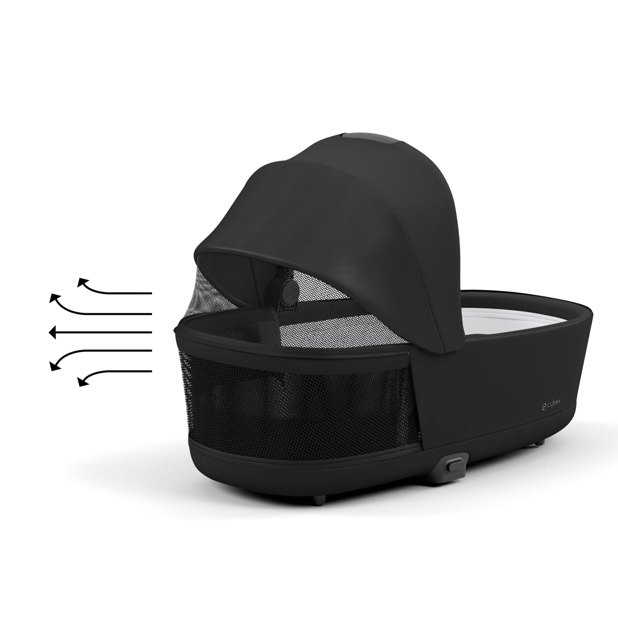 Cybex e-Priam & Lux Cot in Sepia Black Baby Prams