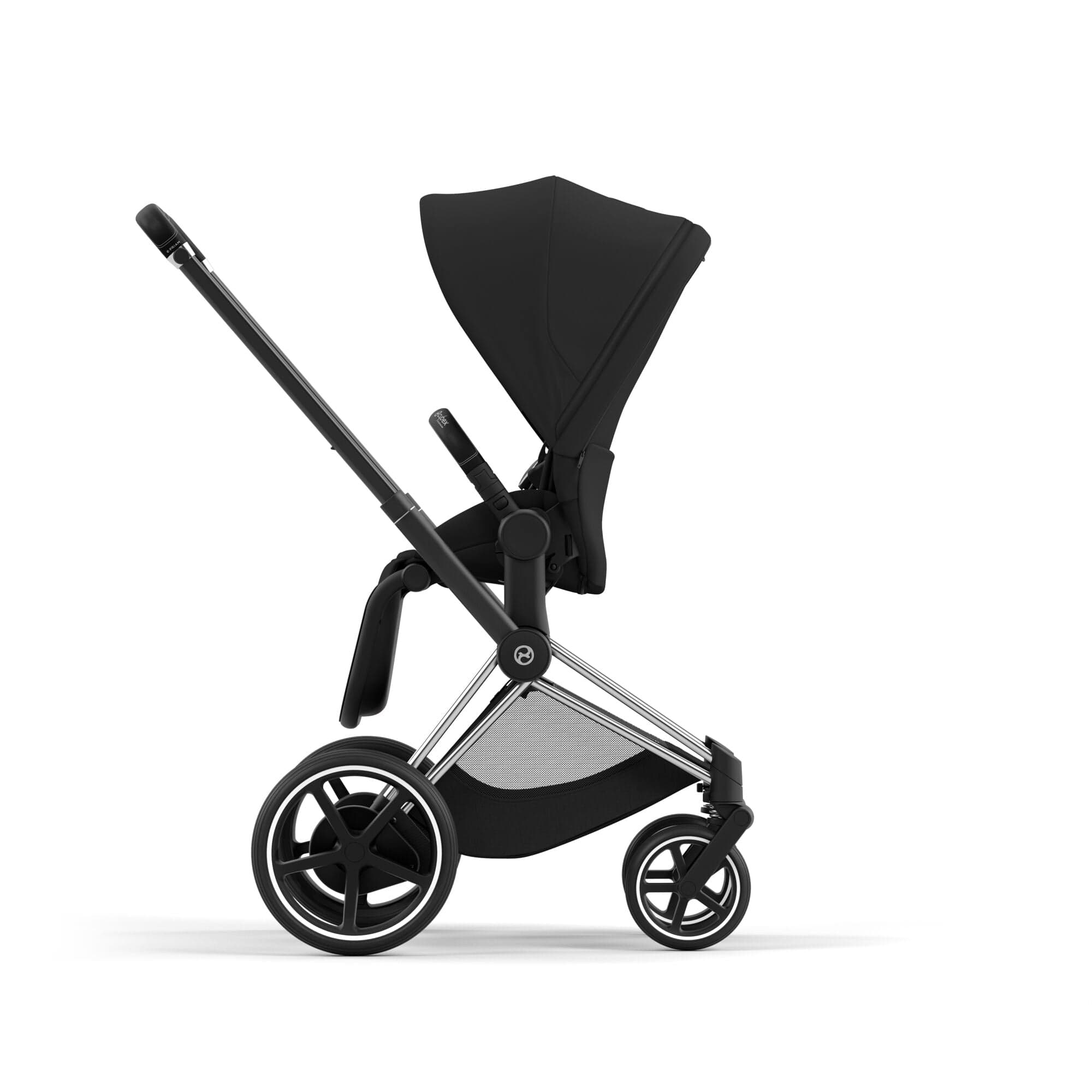 Cybex e-Priam & Lux Cot in Sepia Black Baby Prams