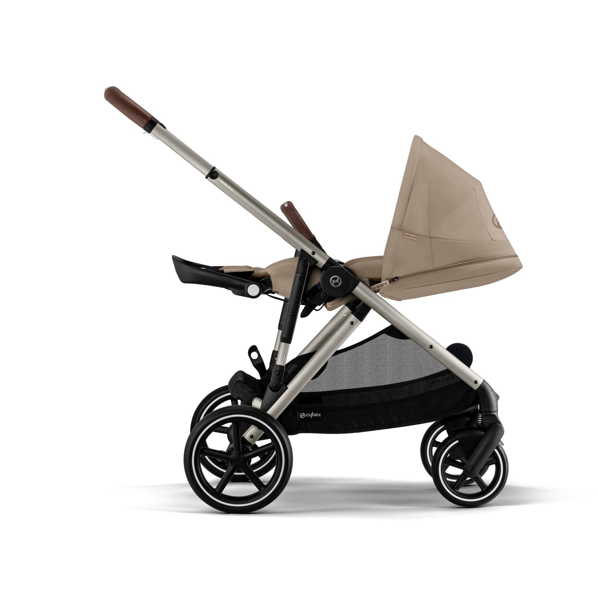 Cybex Gazelle S Essential Bundle in Taupe/Almond Beige Baby Prams