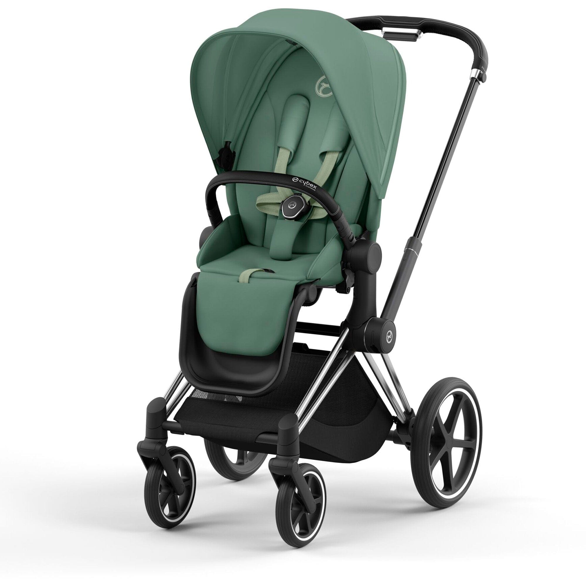 Cybex Priam & Lux Cot in Leaf Green Baby Prams