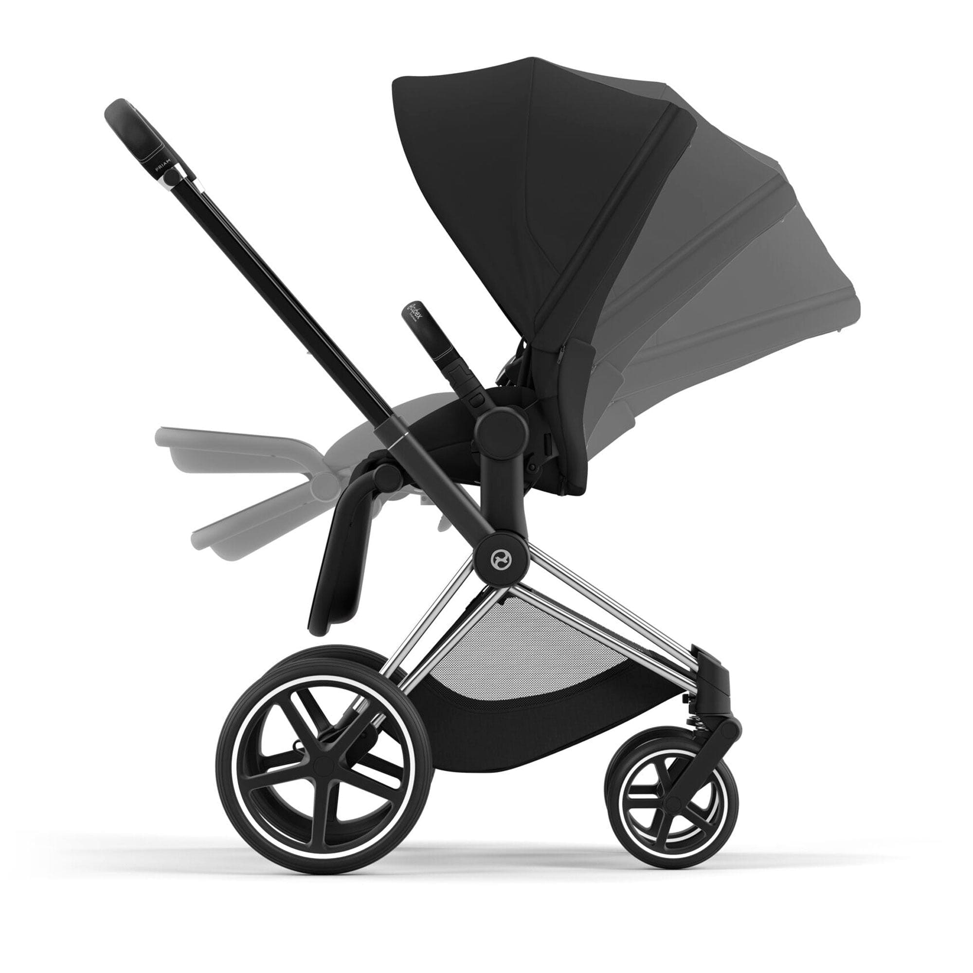 Cybex Priam & Lux Cot in Sepia Black Baby Prams