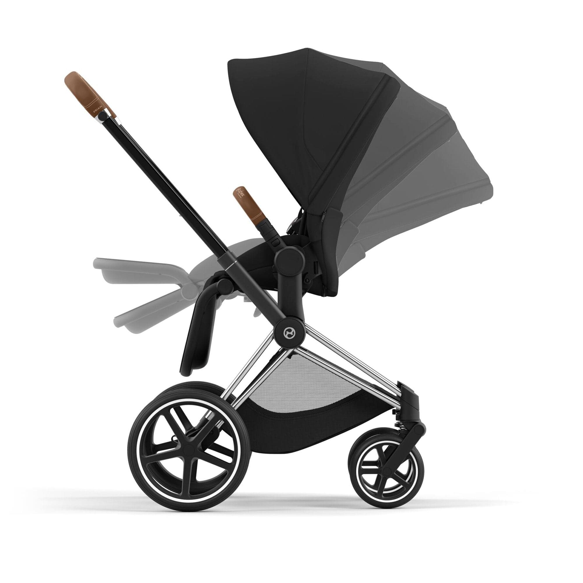 Cybex Priam & Lux Cot in Sepia Black Baby Prams