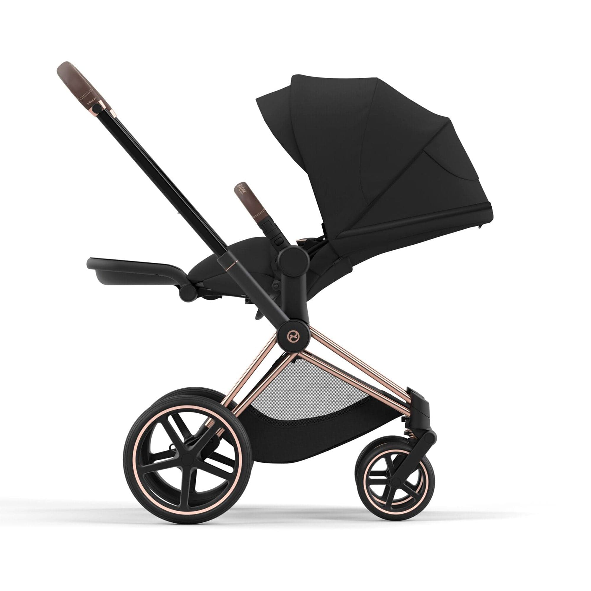 Cybex Priam & Lux Cot in Sepia Black Baby Prams