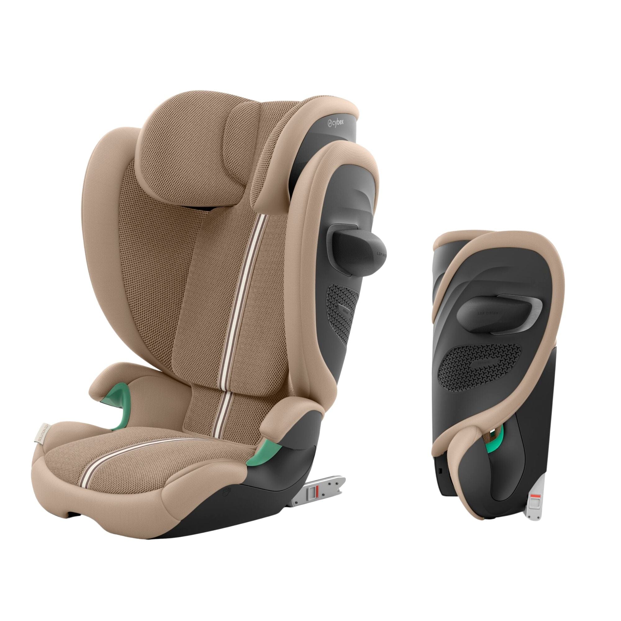 Cybex Solution G2 Plus i-Fix Highback Booster in Almond Beige Highback Booster Seats 524000685 4063846470341