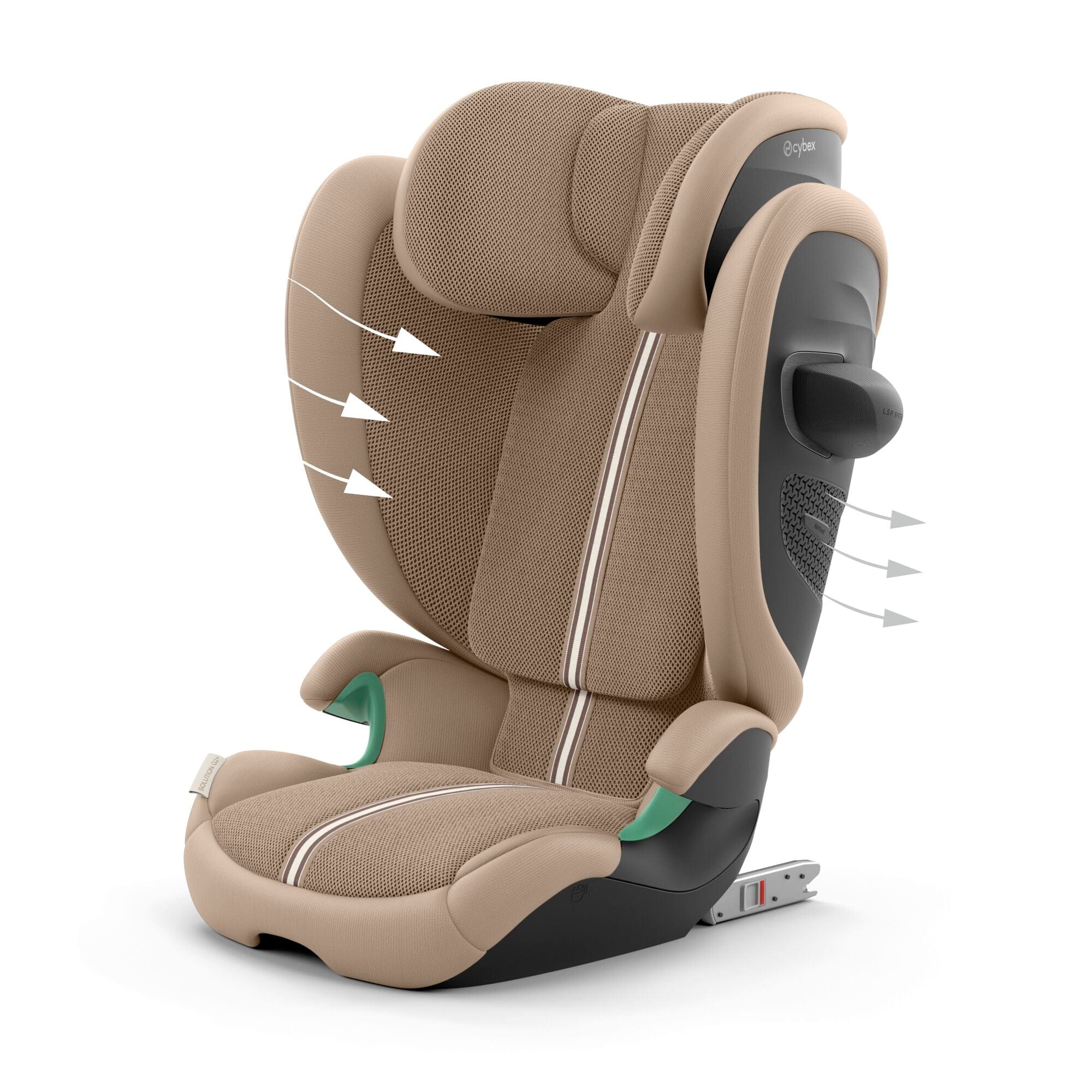 Cybex Solution G2 Plus i-Fix Highback Booster in Almond Beige Highback Booster Seats 524000685 4063846470341