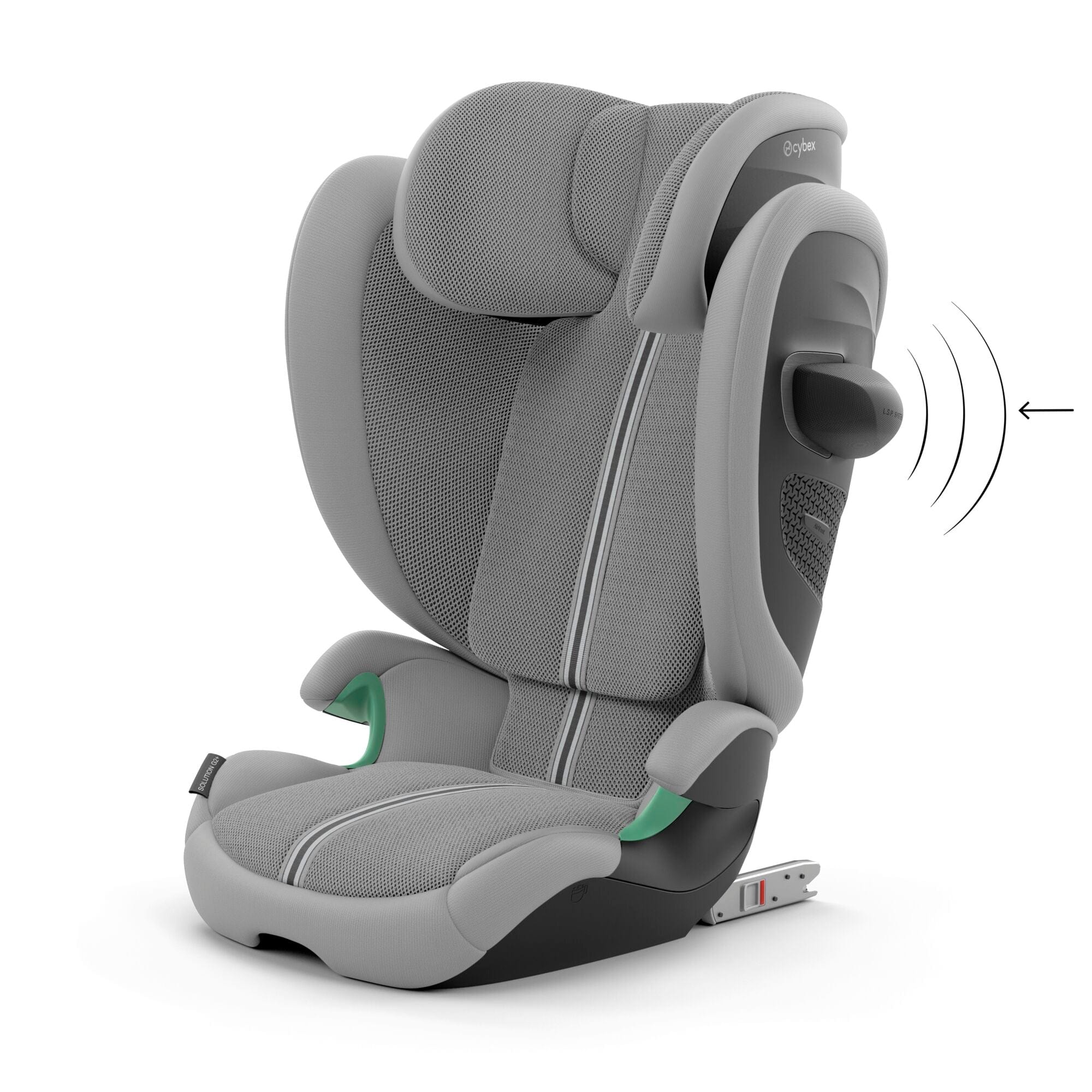 Cybex Solution G2 Plus i-Fix Highback Booster in Stone Grey Highback Booster Seats 524000667 4063846470105