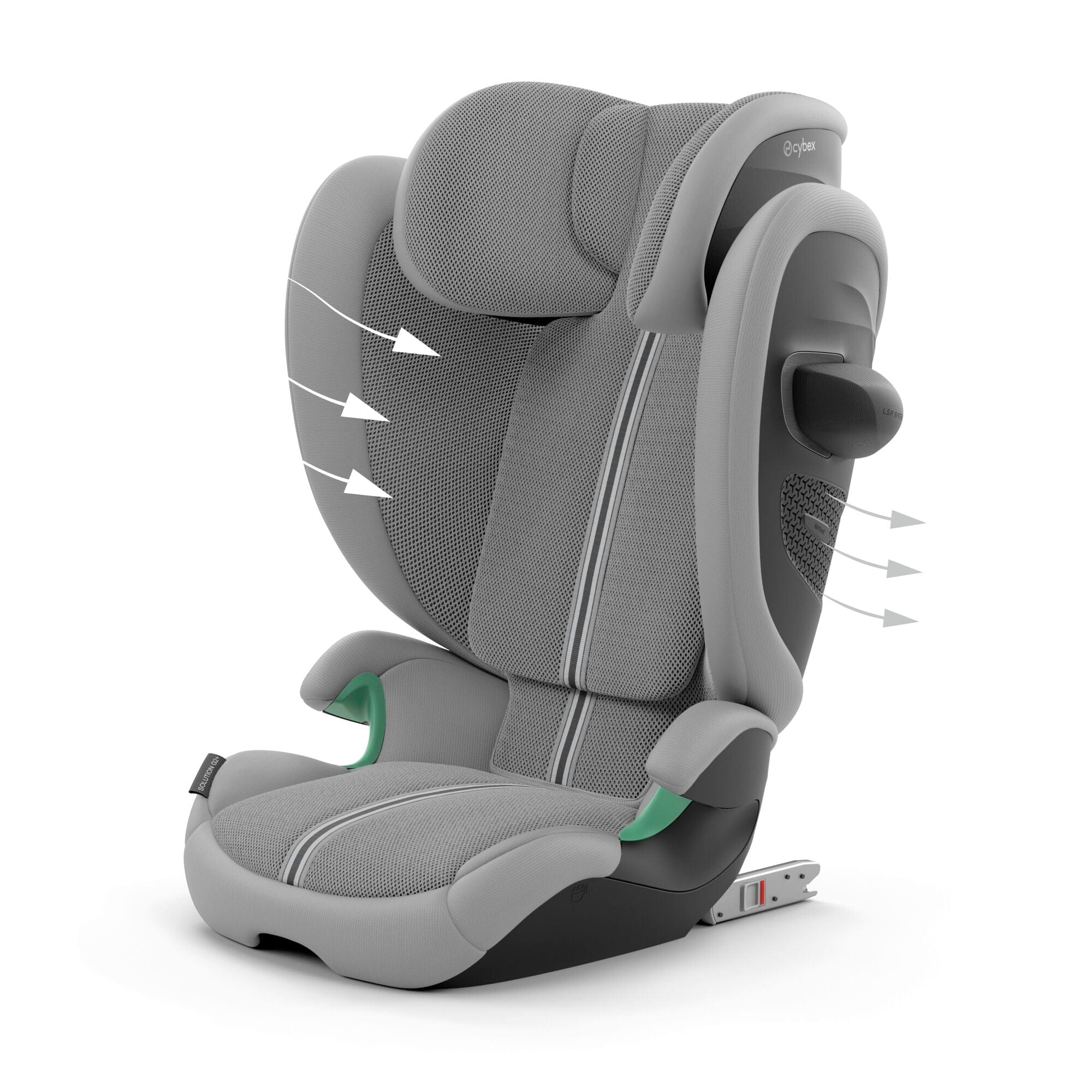 Cybex Solution G2 Plus i-Fix Highback Booster in Stone Grey Highback Booster Seats 524000667 4063846470105