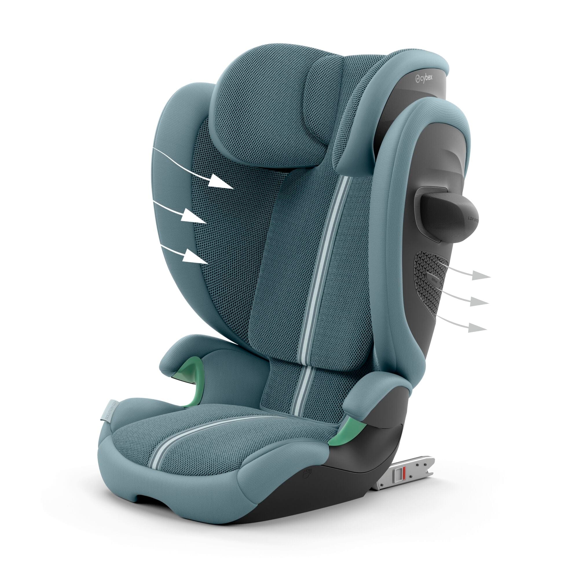 Cybex Solution G2 Plus i-Fix Highback Booster in Stormy Blue Highback Booster Seats 524000679 4063846470266