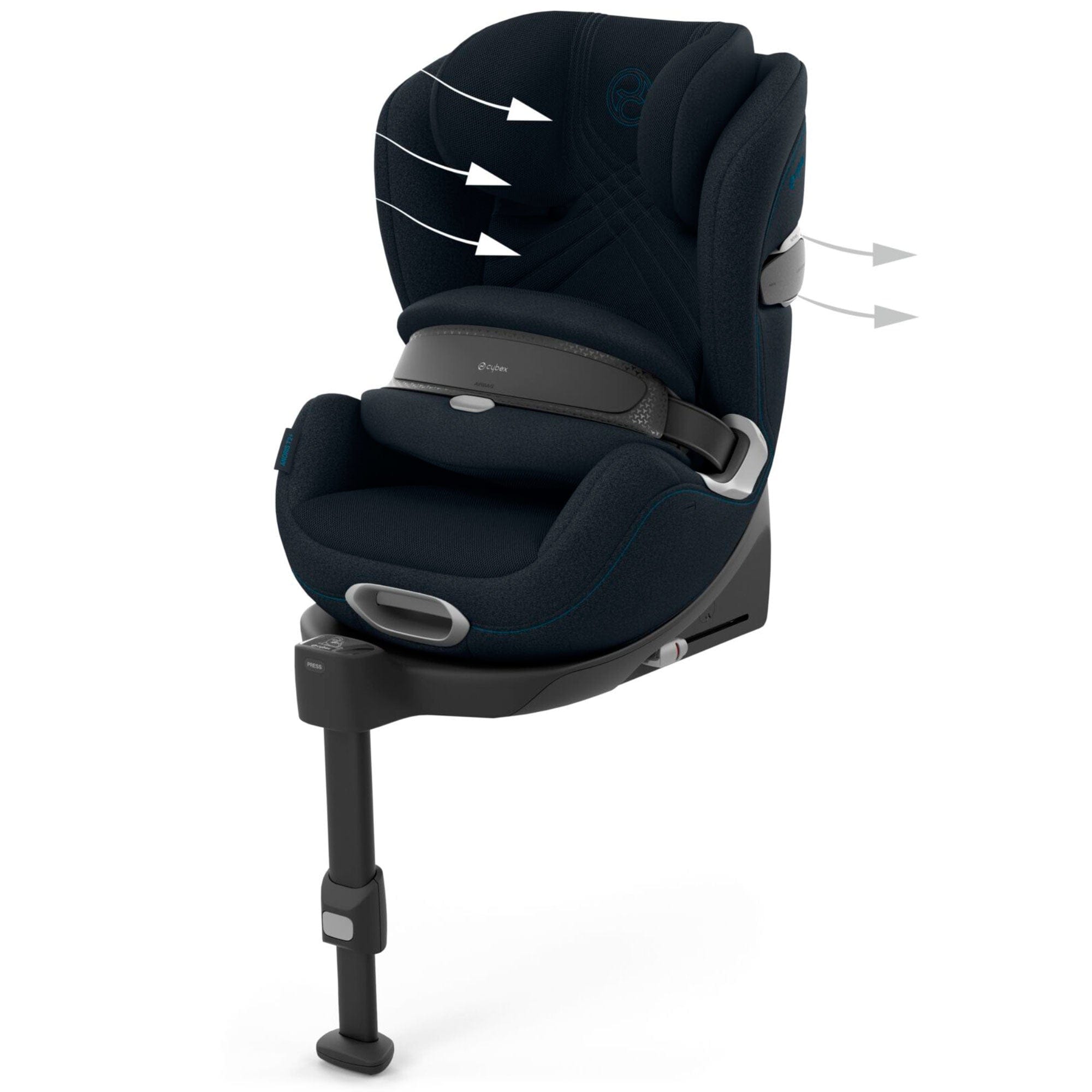 Cybex Anoris T2 i-Size Plus Car Seat in Nautical Blue Toddler Car Seats 523001067 4063846424115