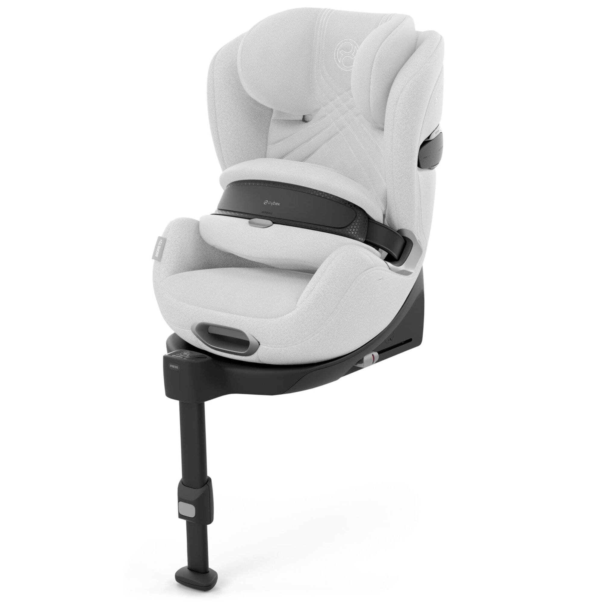 Cybex Anoris T2 i-Size Plus Car Seat in Platinum White Toddler Car Seats 523001071 4063846424191