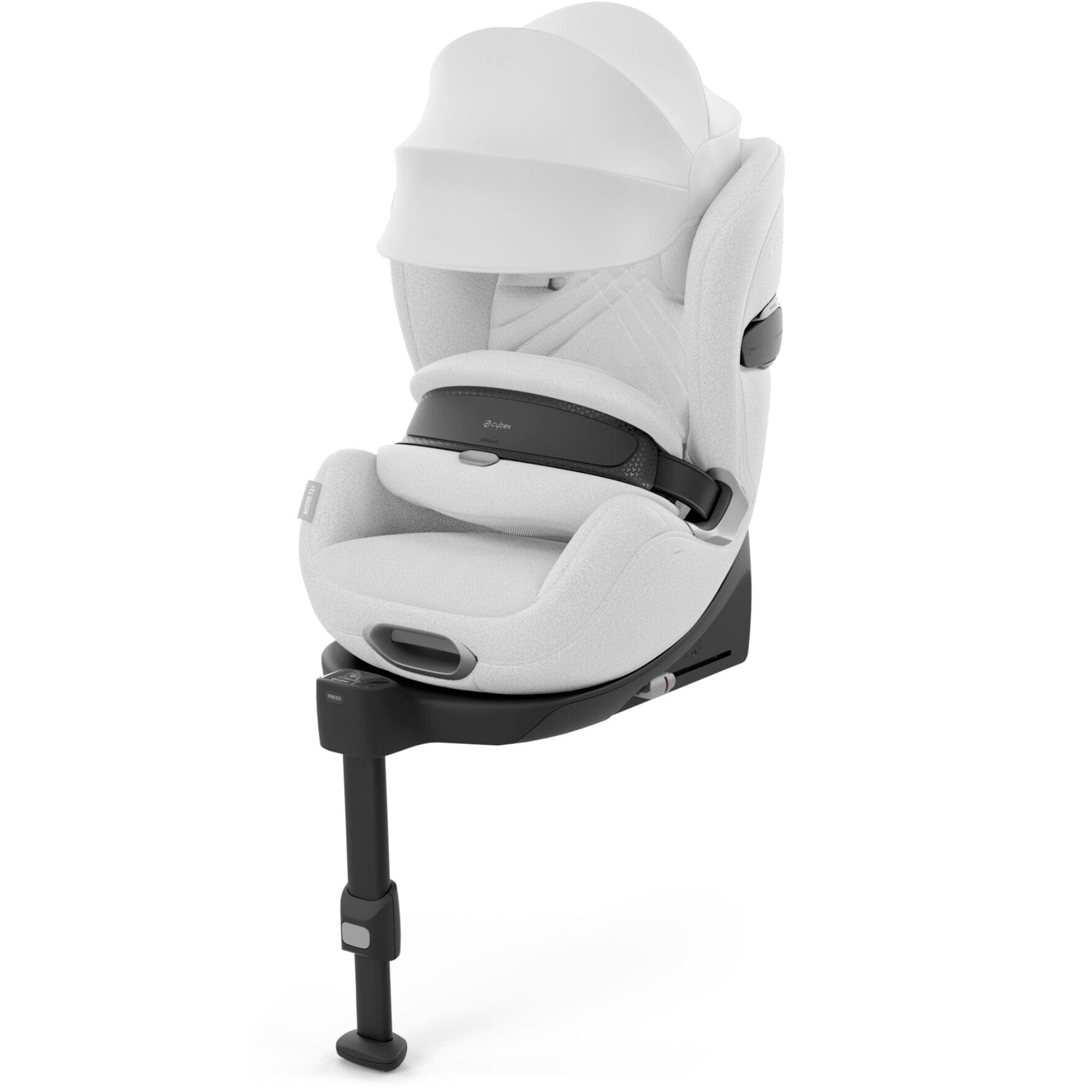 Cybex Anoris T2 i-Size Plus Car Seat in Platinum White Toddler Car Seats 523001071 4063846424191