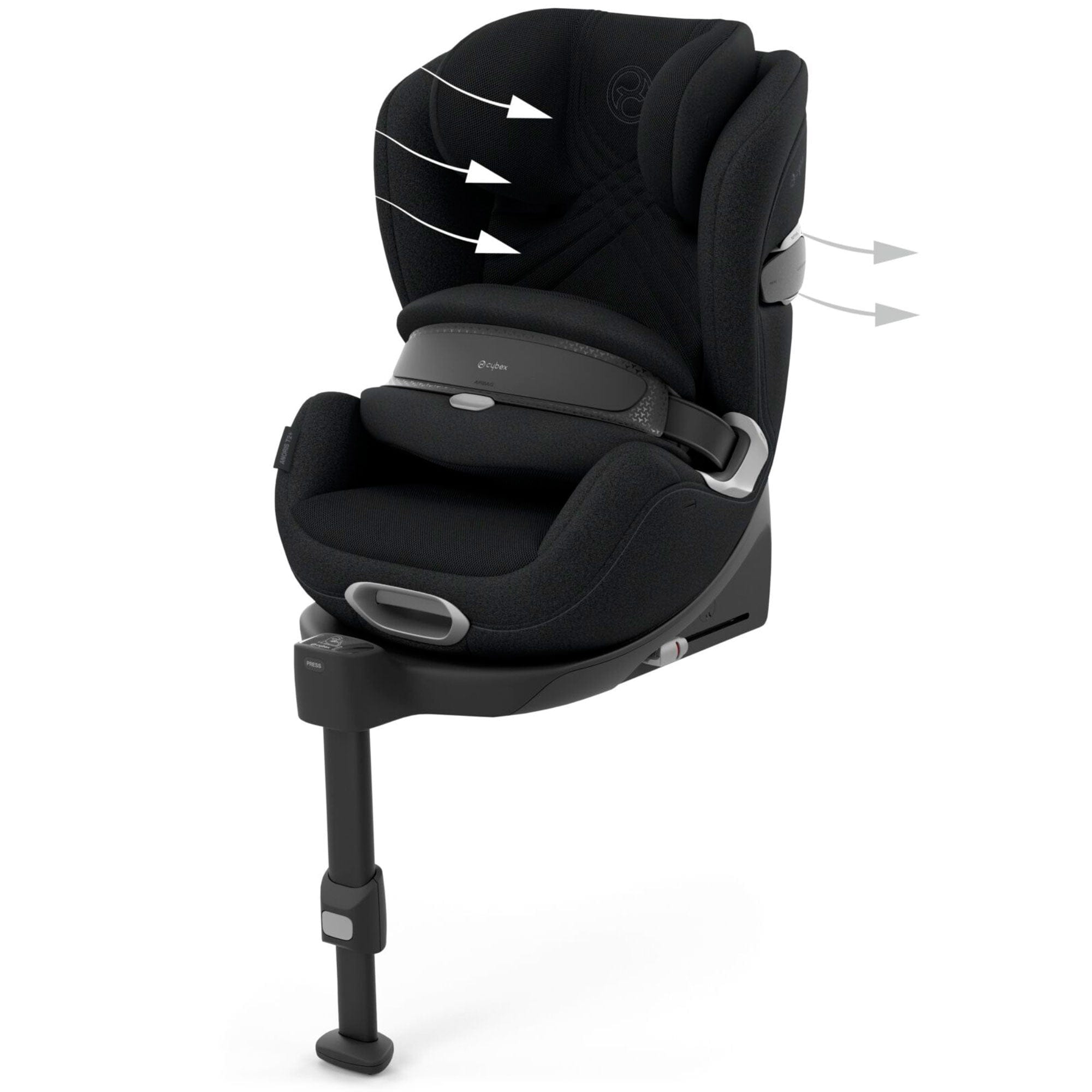 Cybex Anoris T2 i-Size Plus Car Seat in Sepia Black Toddler Car Seats 523001059 4063846423958