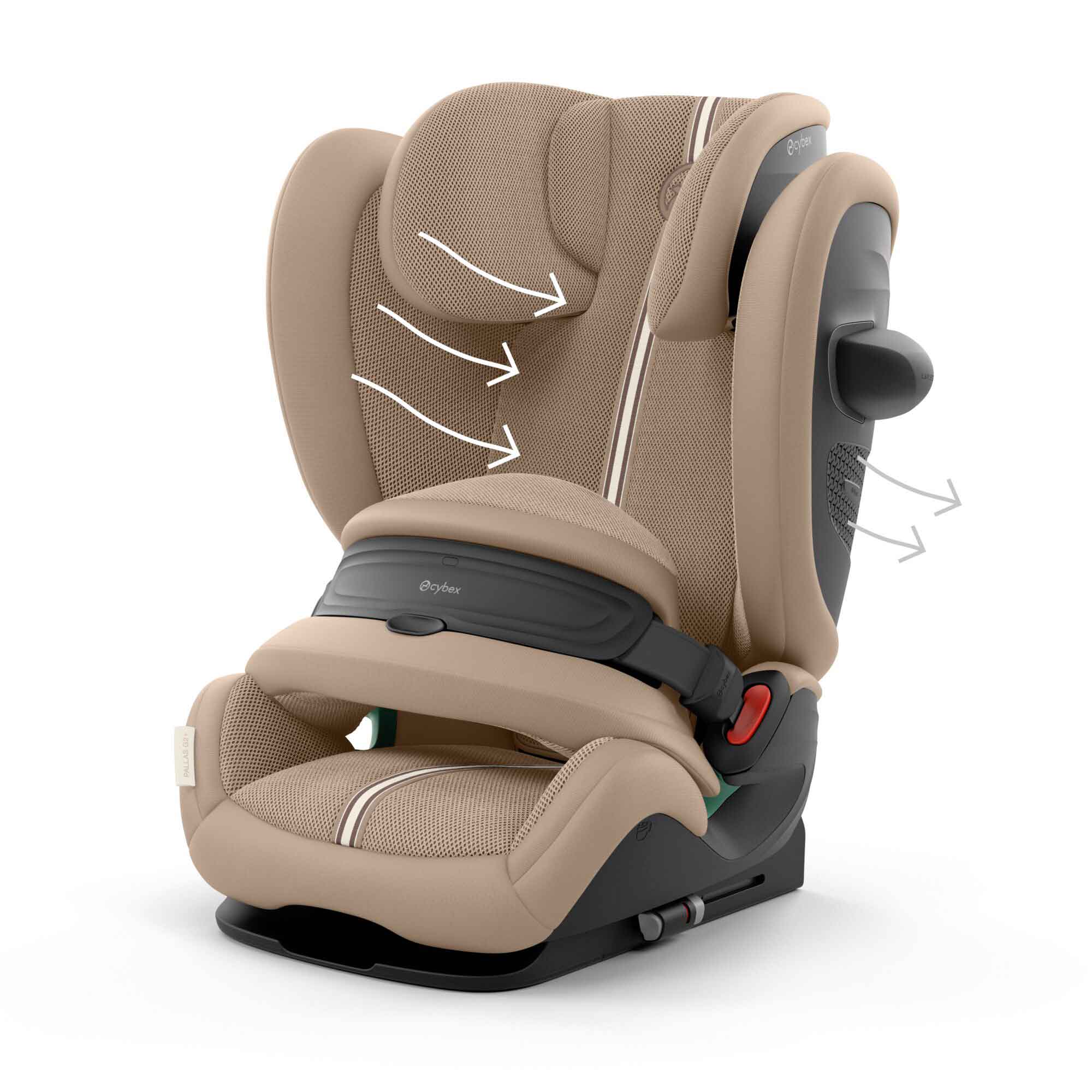 Cybex Pallas G2 i-Size Plus Car Seat in Almond Beige Toddler Car Seats 524000587 4063846467013