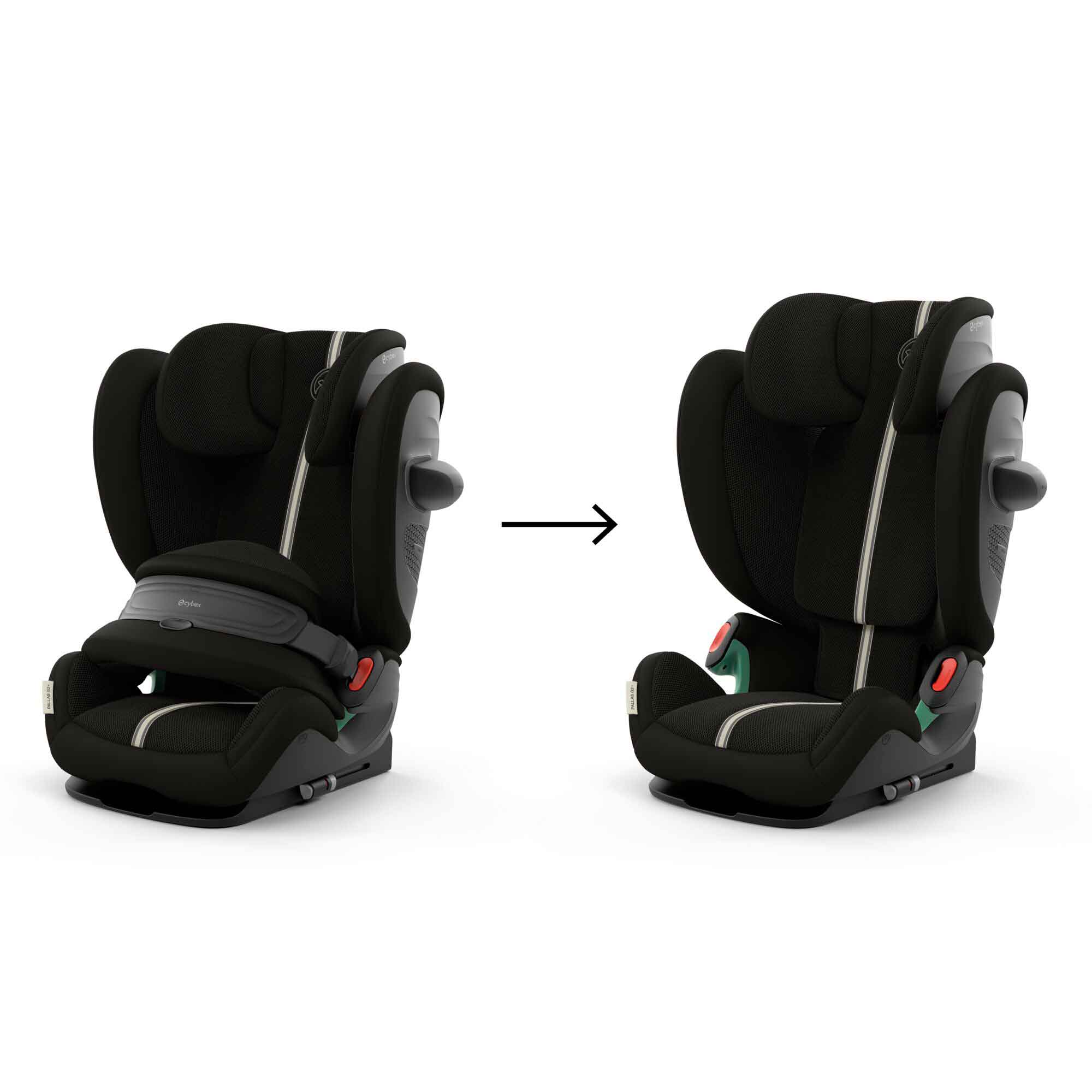 Cybex Pallas G2 i-Size Plus Car Seat in Moon Black Toddler Car Seats 524000563 4063846466818