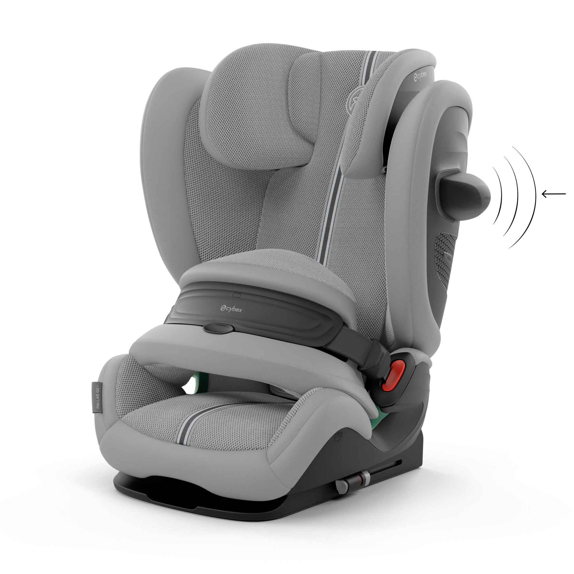 Cybex Pallas G2 i-Size Plus Car Seat in Stone Grey Toddler Car Seats 524000569 4063846466863