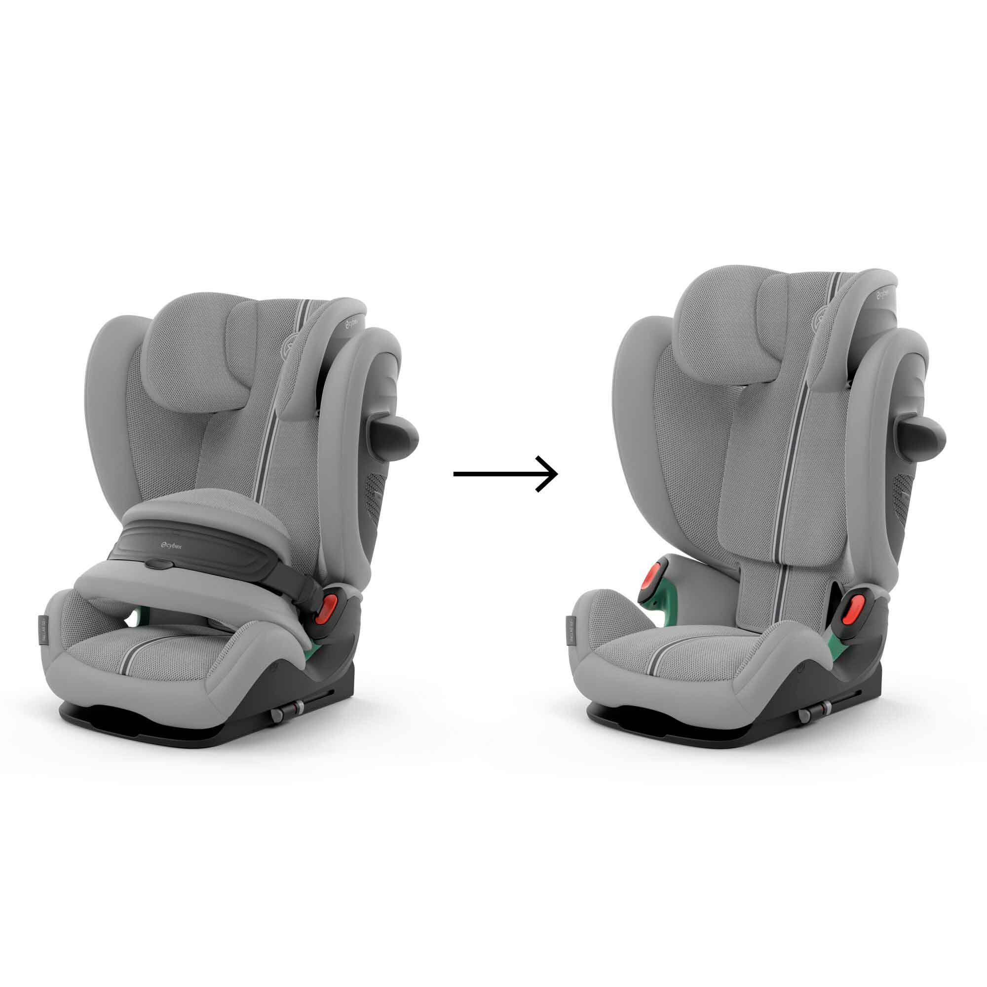 Cybex Pallas G2 i-Size Plus Car Seat in Stone Grey Toddler Car Seats 524000569 4063846466863