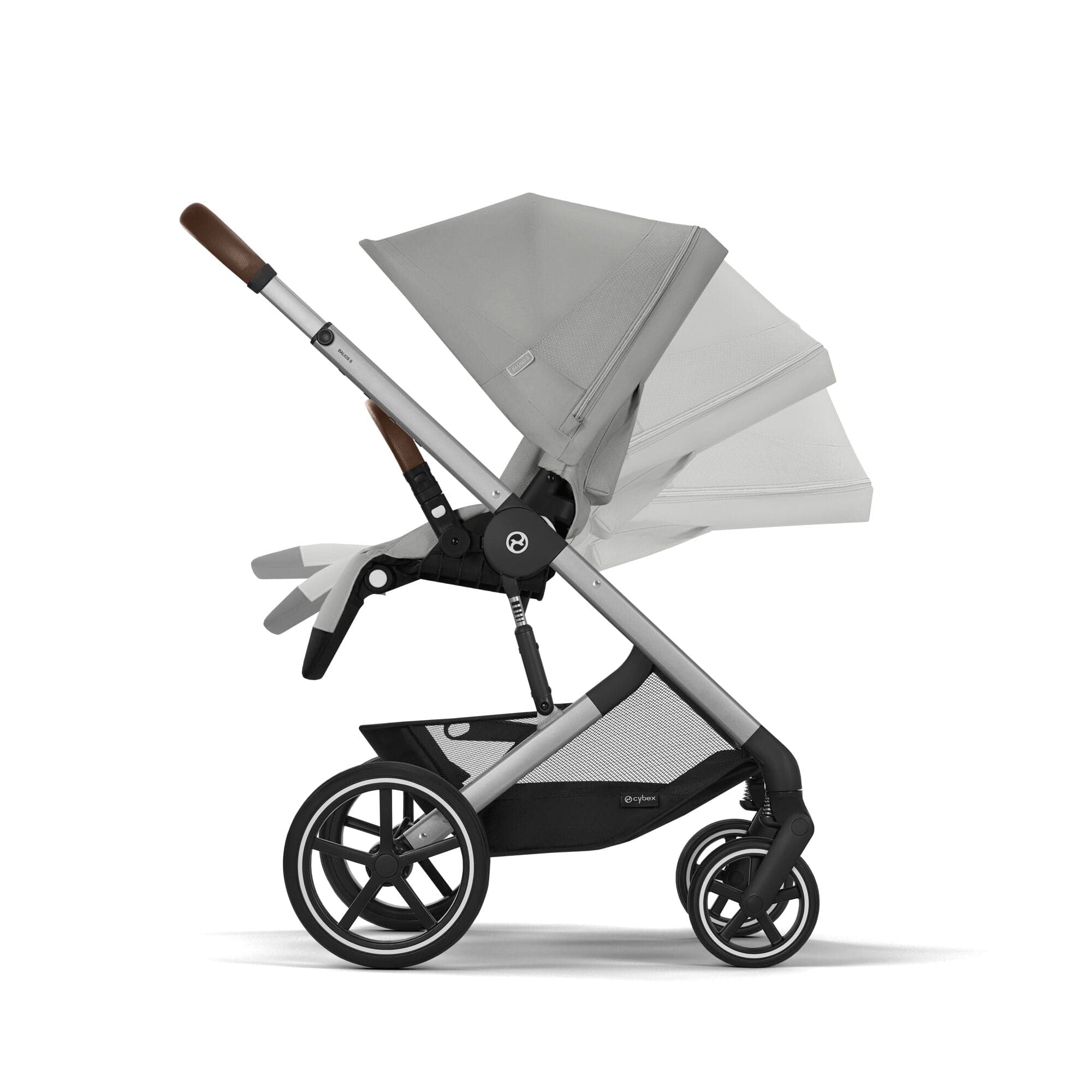 Cybex Balios S Lux Comfort Bundle in Silver/Stone Grey Travel Systems