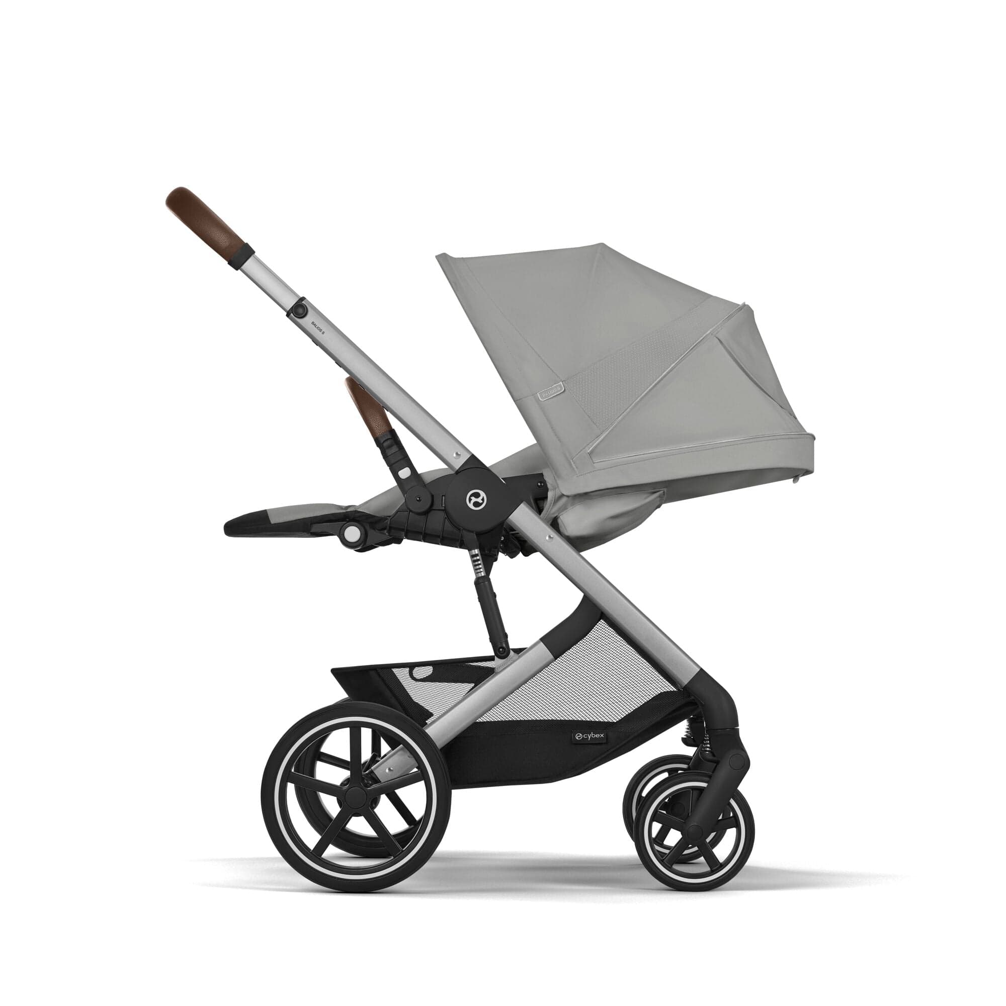 Cybex Balios S Lux Comfort Bundle in Silver/Stone Grey Travel Systems