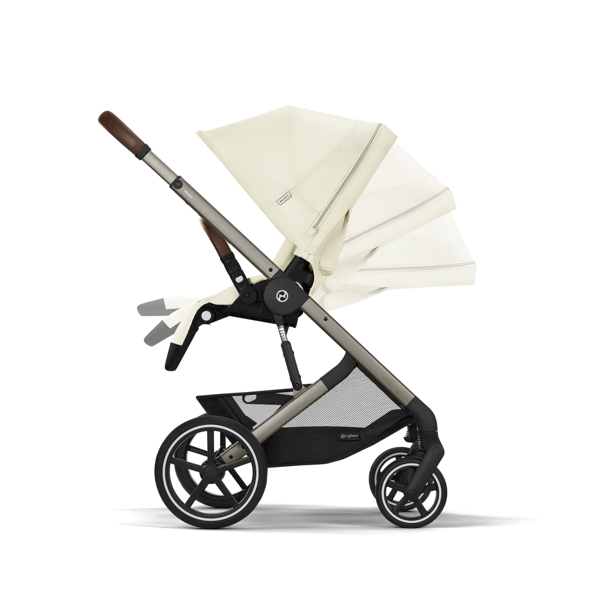 Cybex Balios S Lux Comfort Bundle in Taupe/Seashell Beige Travel Systems