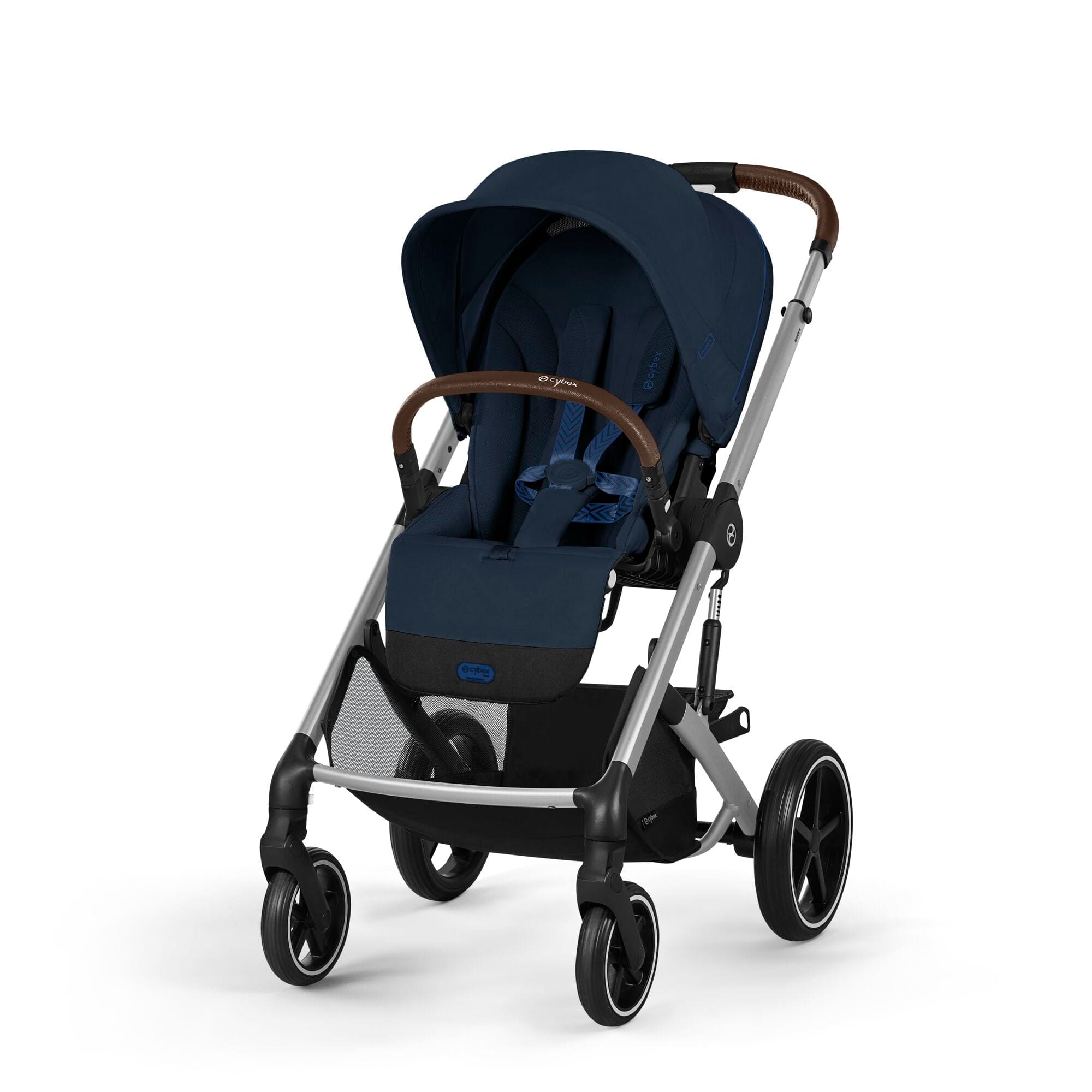 Cybex Balios S Lux Luxury Bundle in Silver/Ocean Blue Travel Systems