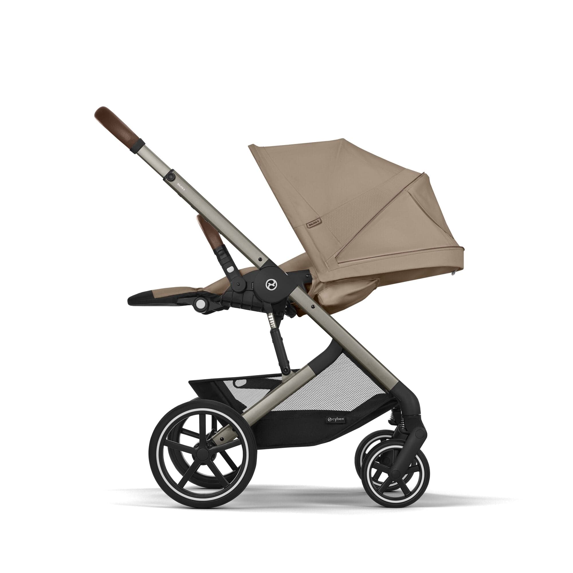 Cybex Balios S Lux Luxury Bundle in Taupe/Almond Beige Travel Systems