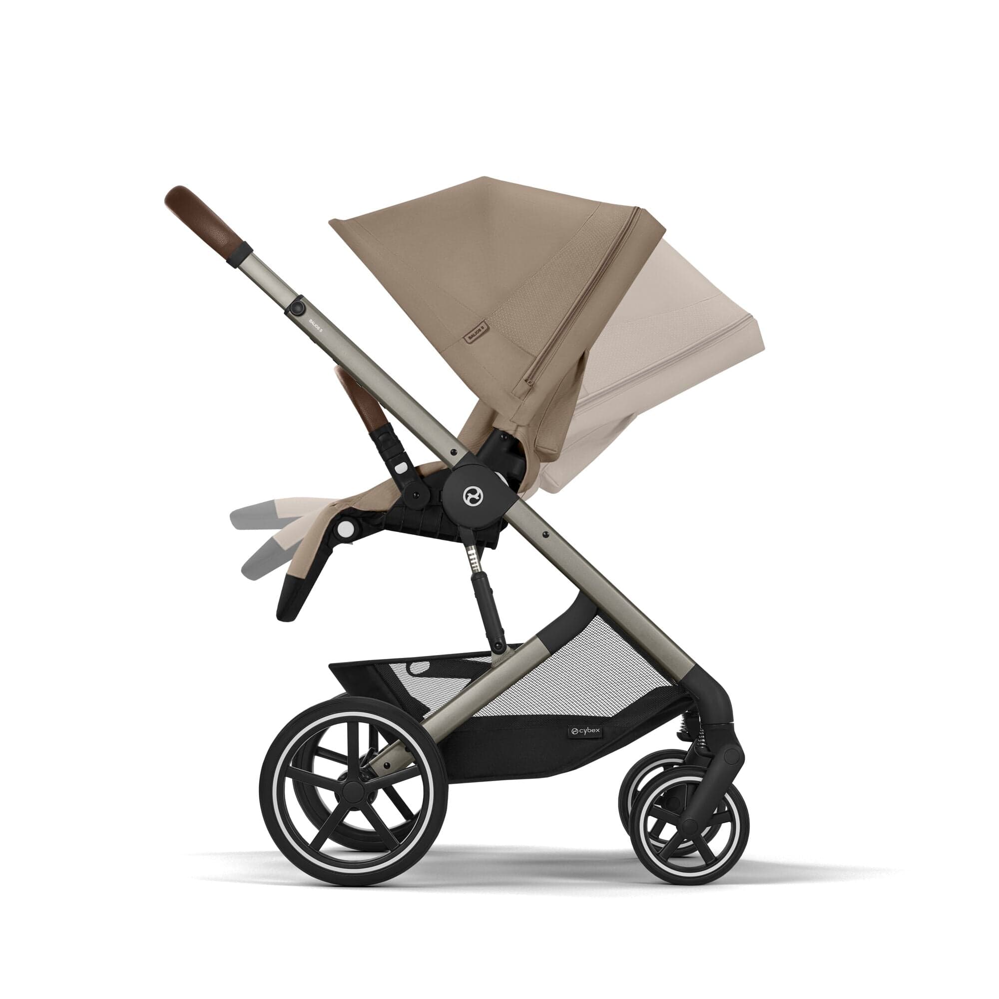 Cybex Balios S Lux Luxury Bundle in Taupe/Almond Beige Travel Systems