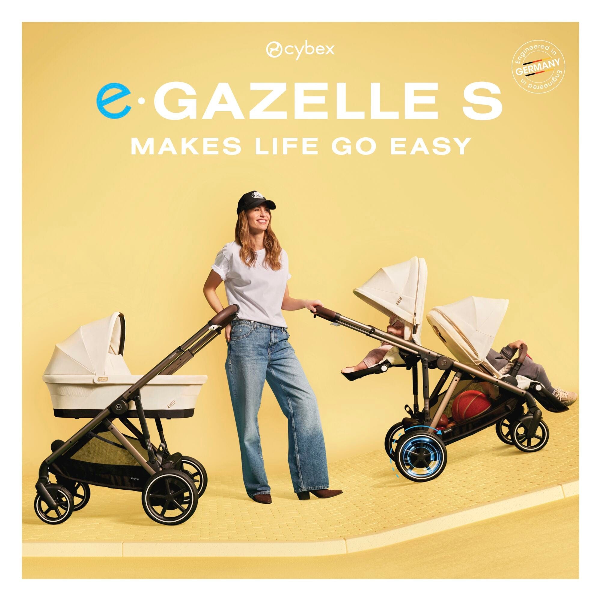 Cybex eGazelle S Comfort Bundle in Stone Grey Travel Systems