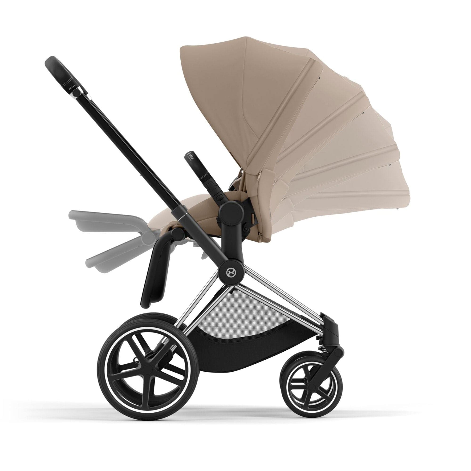 Cybex Priam Travel System With Cloud T in Cozy Beige Travel Systems