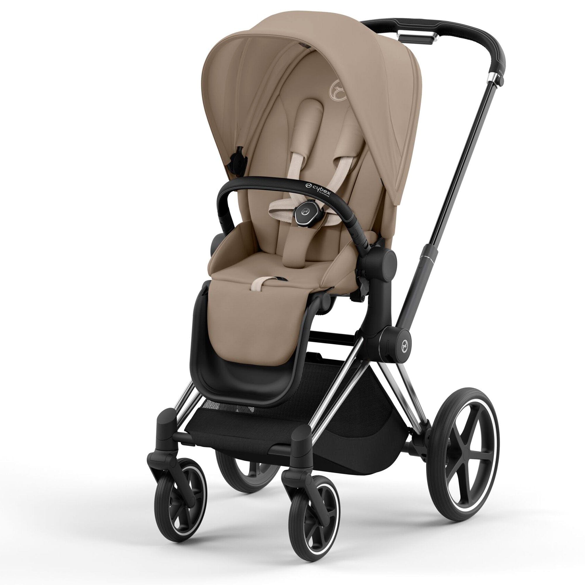 Cybex Priam Travel System With Cloud T in Cozy Beige Travel Systems