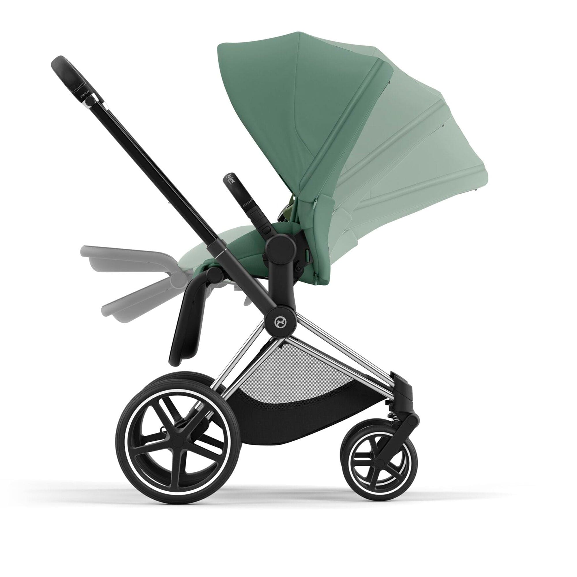 Cybex Priam Travel System With Cloud T in Leaf Green Travel Systems