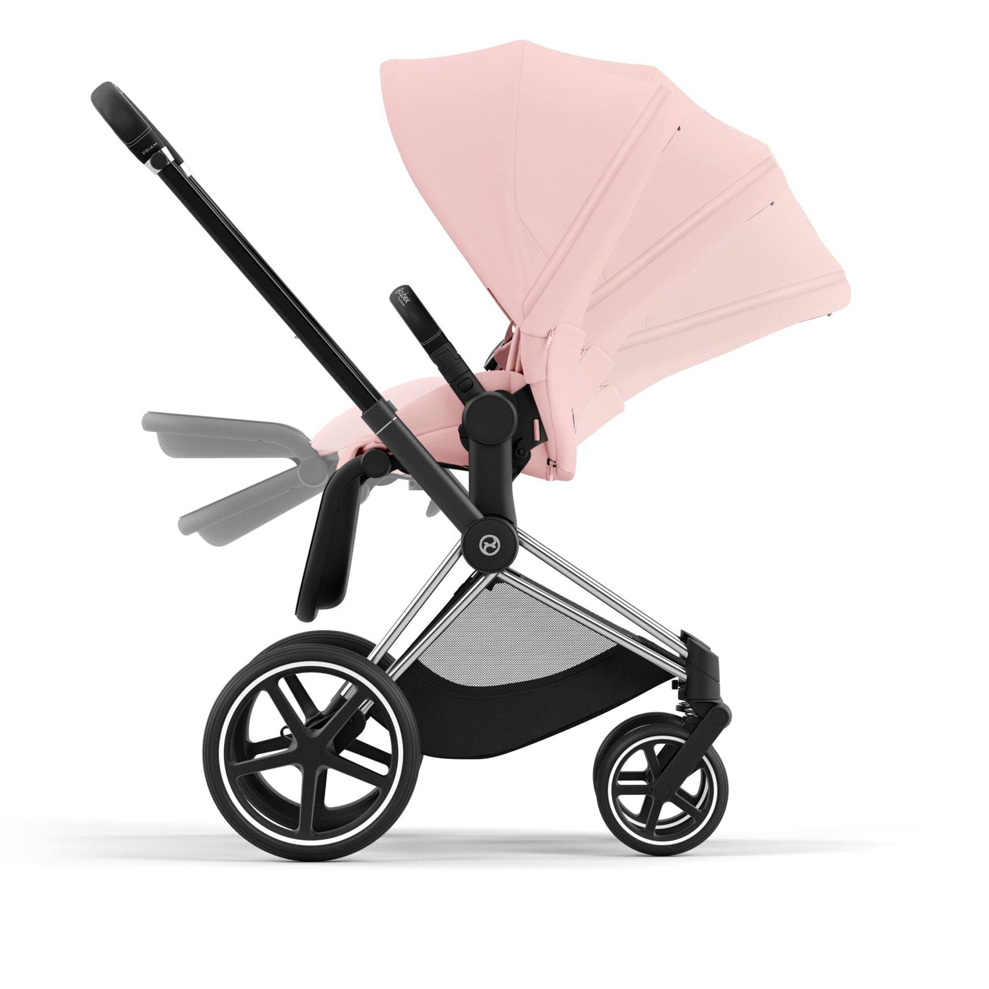 Cybex Priam Travel System With Cloud T in Peach Pink Travel Systems