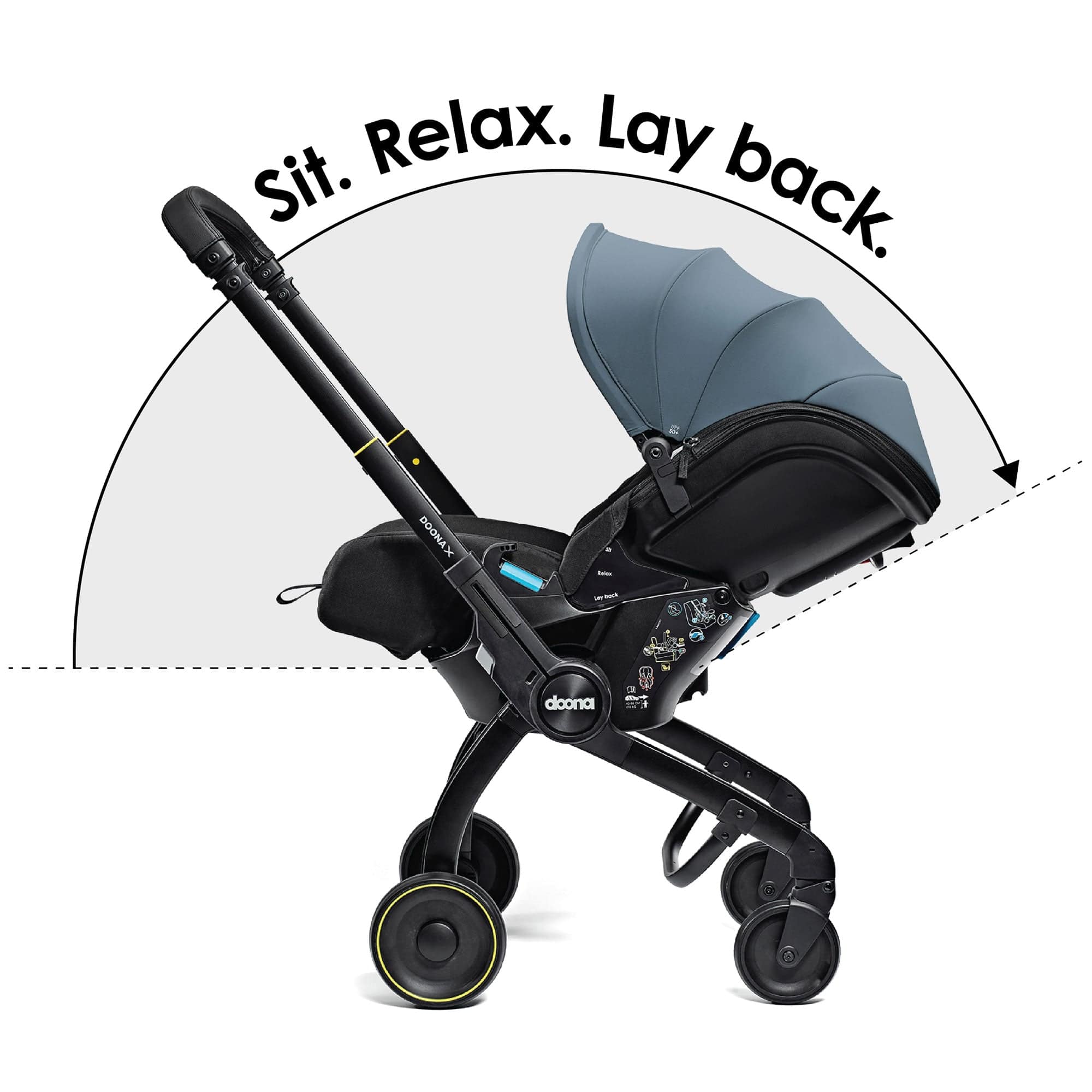 Baby blue stroller and carseat online