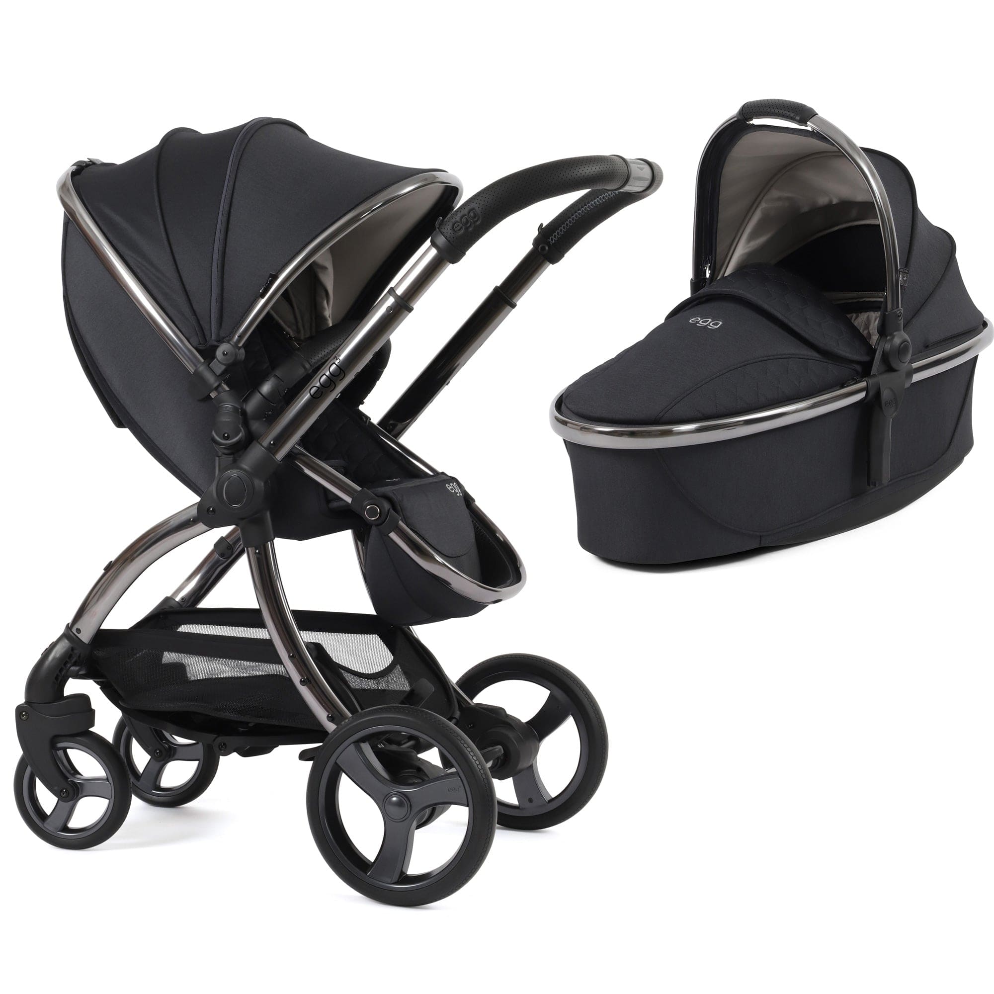 egg3 Pram Bundle Carbonite Baby Prams 14691-CRB 5060711567839