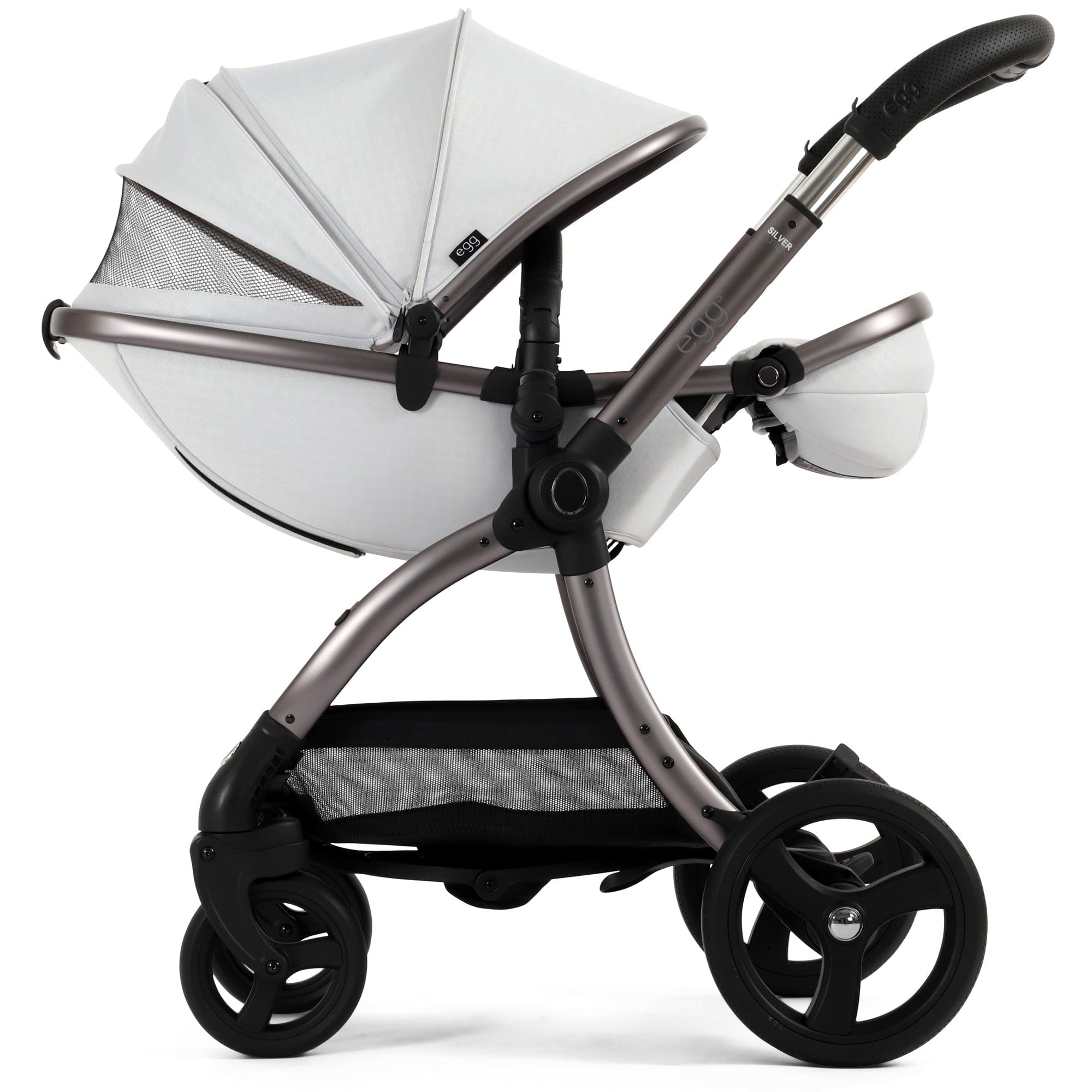 egg3 Pram Bundle in Houndstooth Silver Baby Prams 18105-HTS 5061058980695