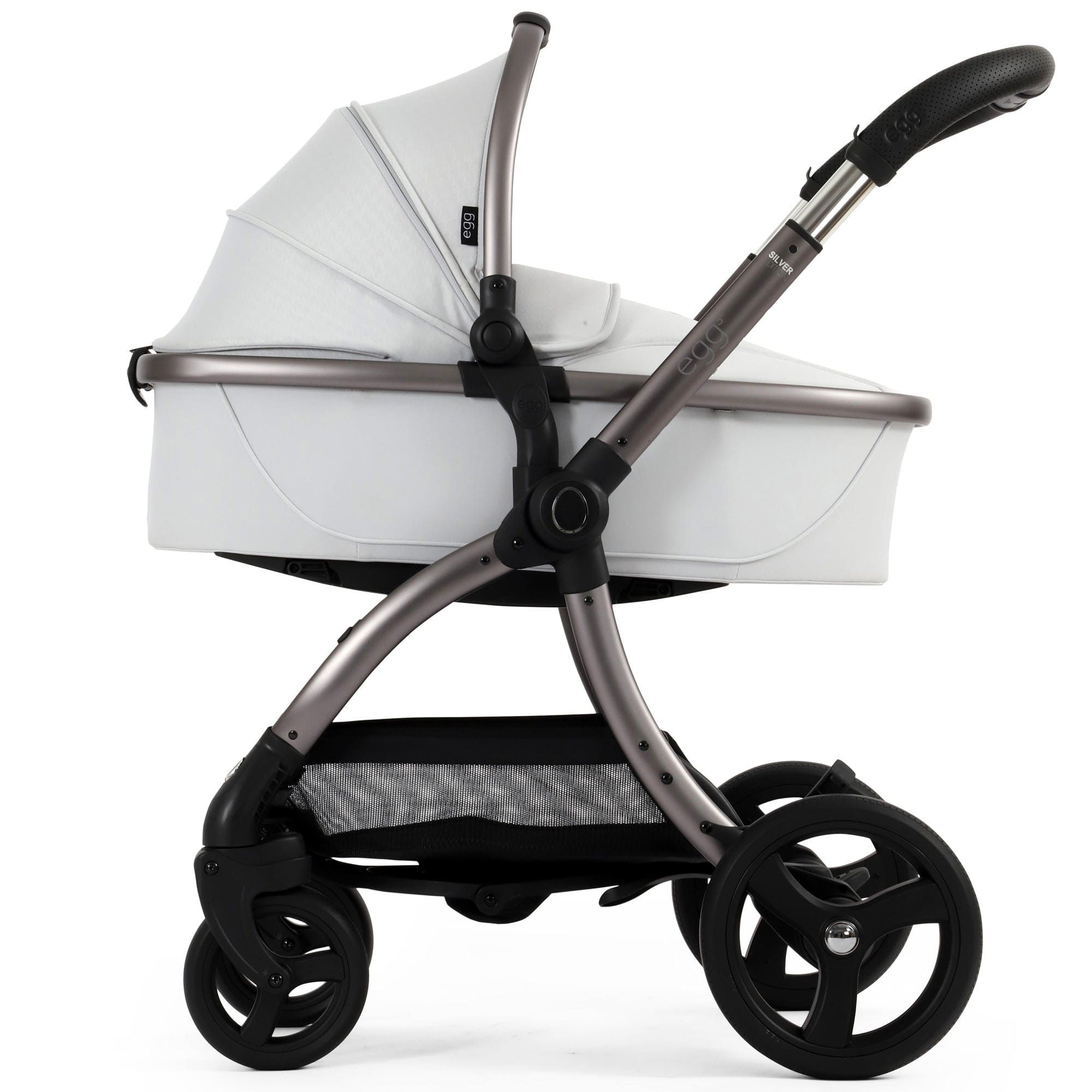 egg3 Pram Bundle in Houndstooth Silver Baby Prams 18105-HTS 5061058980695