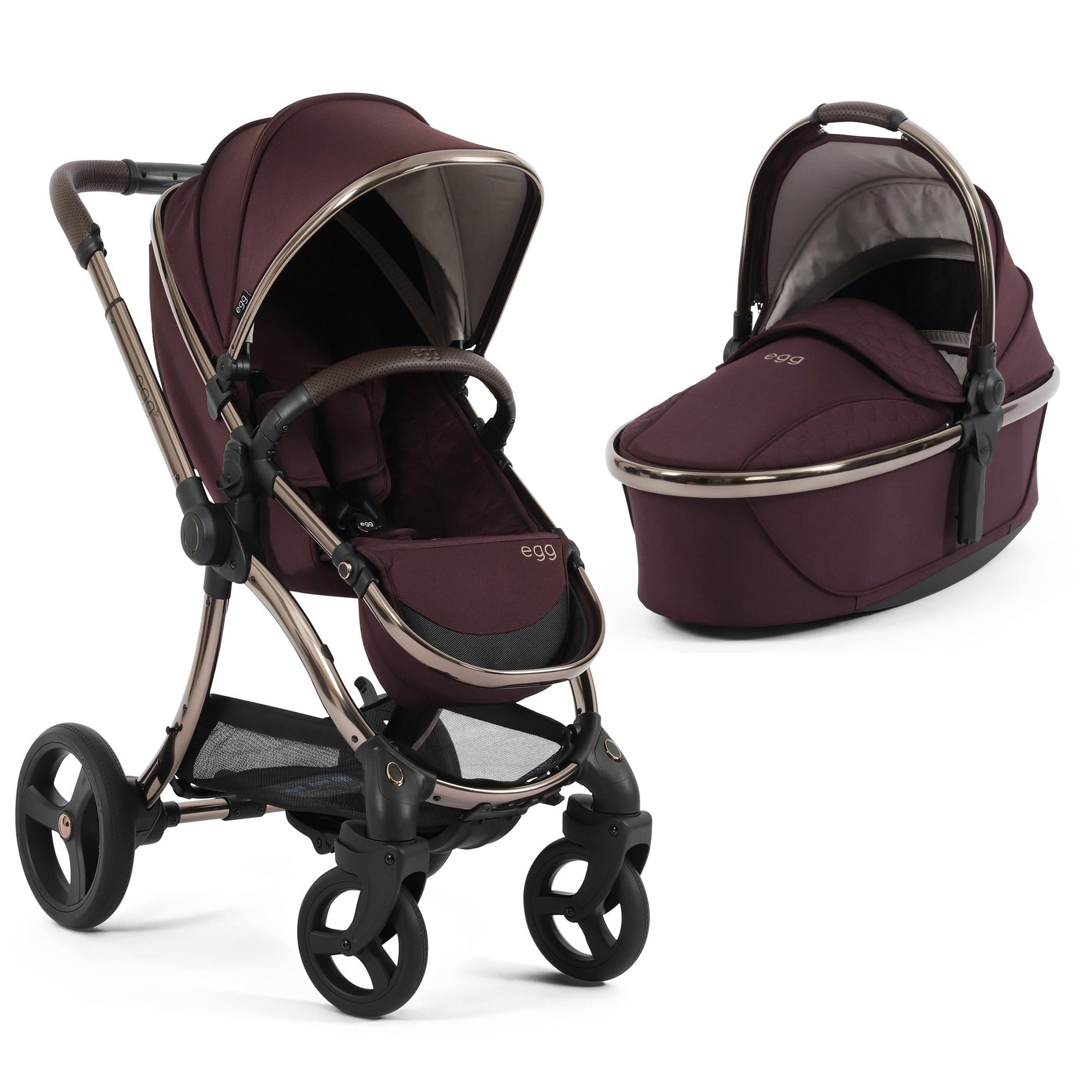 egg3 Pram Bundle in Mulberry Baby Prams 18103-MUL 5061058980664