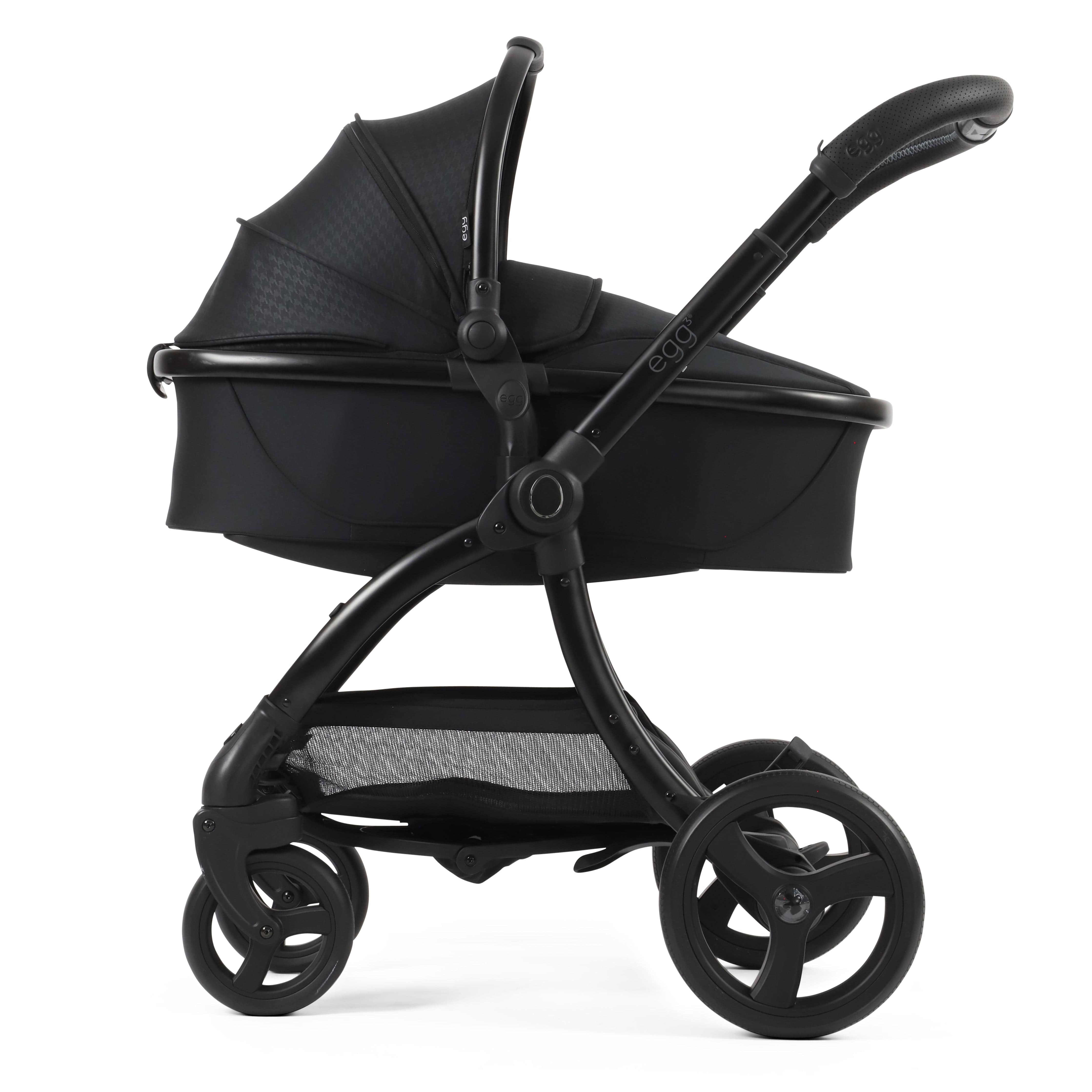 egg3 Pram Bundle Special Edition Houndstooth Black