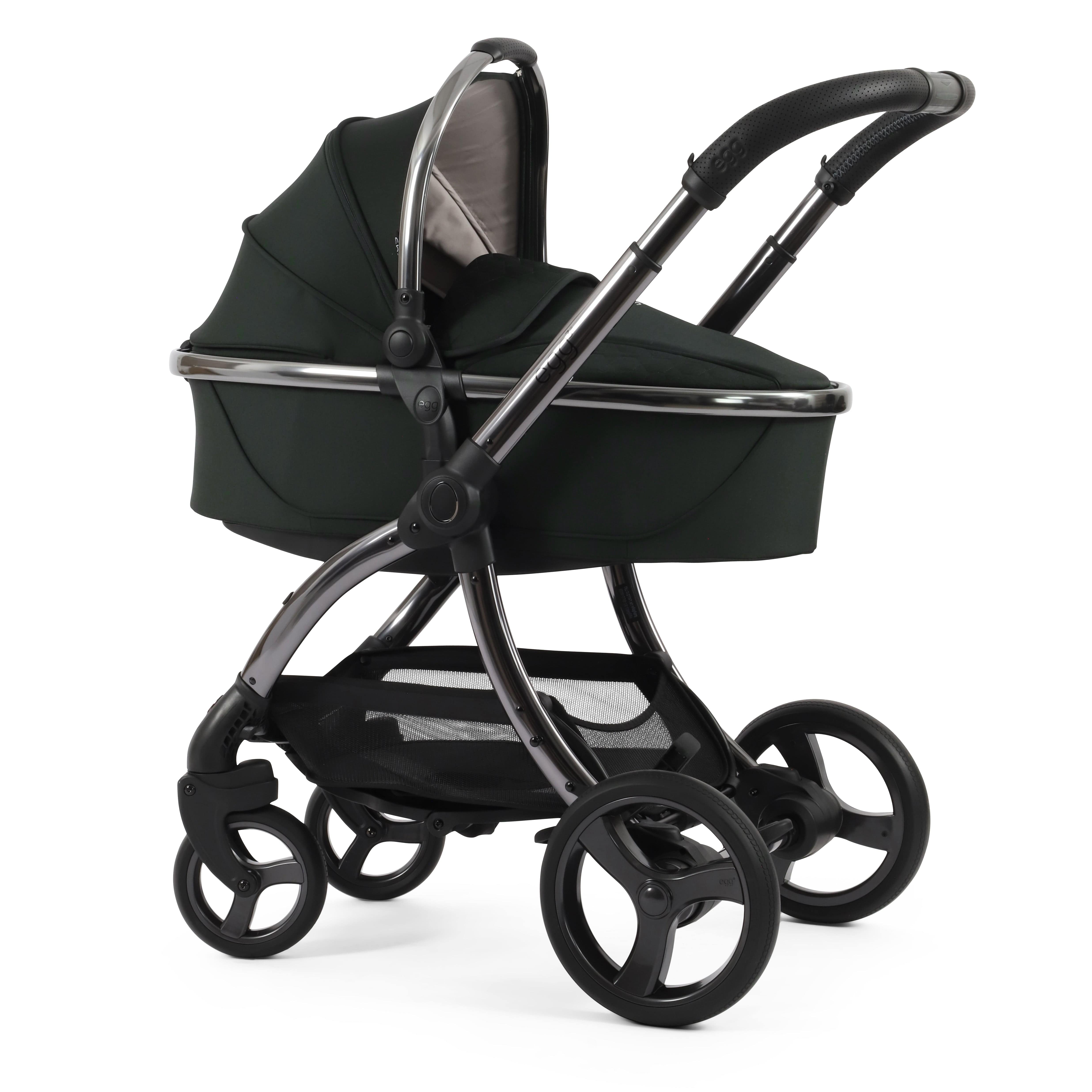 egg3 Luxury Maxi-Cosi Travel System Bundle in Black Olive Travel Systems