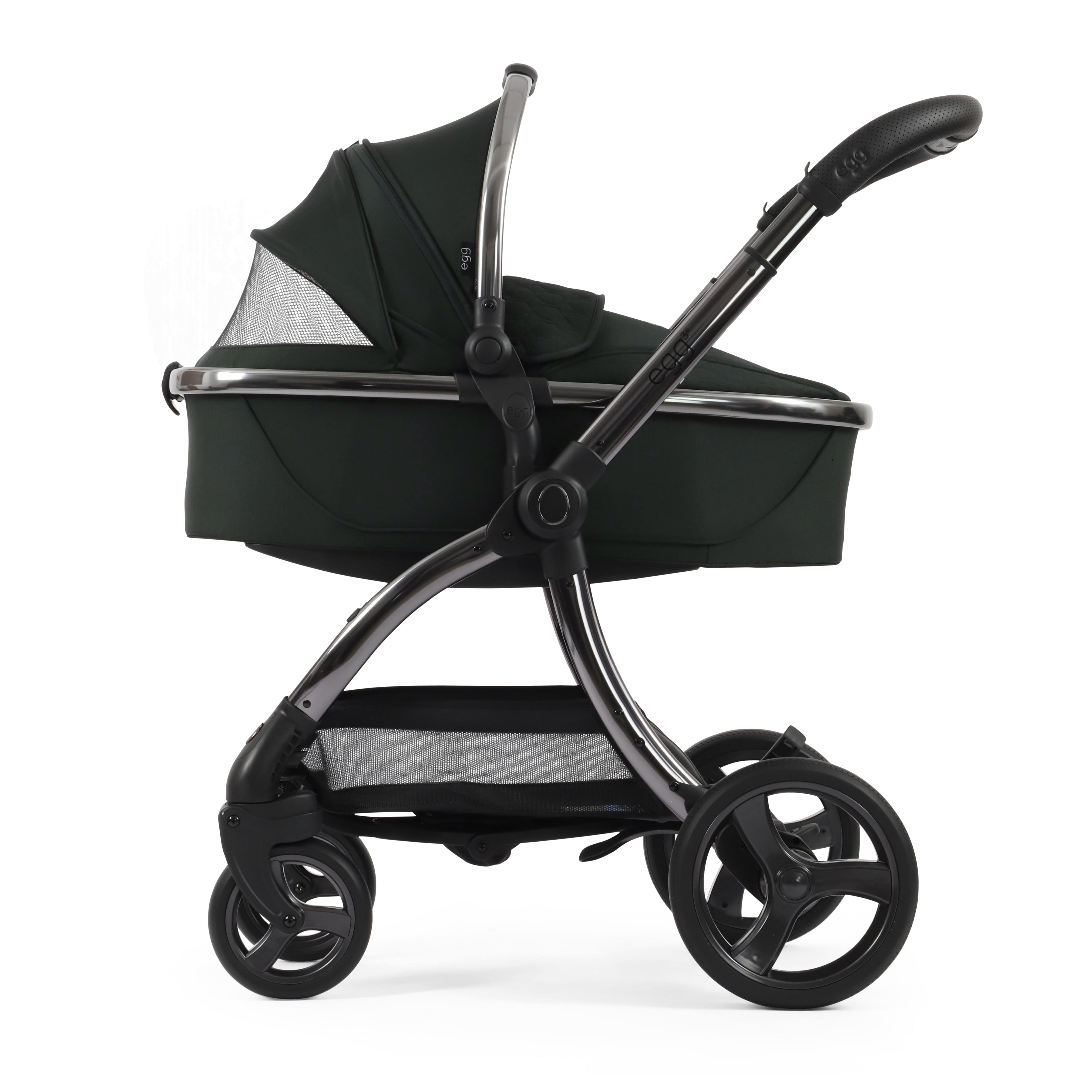 egg3 Luxury Maxi-Cosi Travel System Bundle in Black Olive Travel Systems