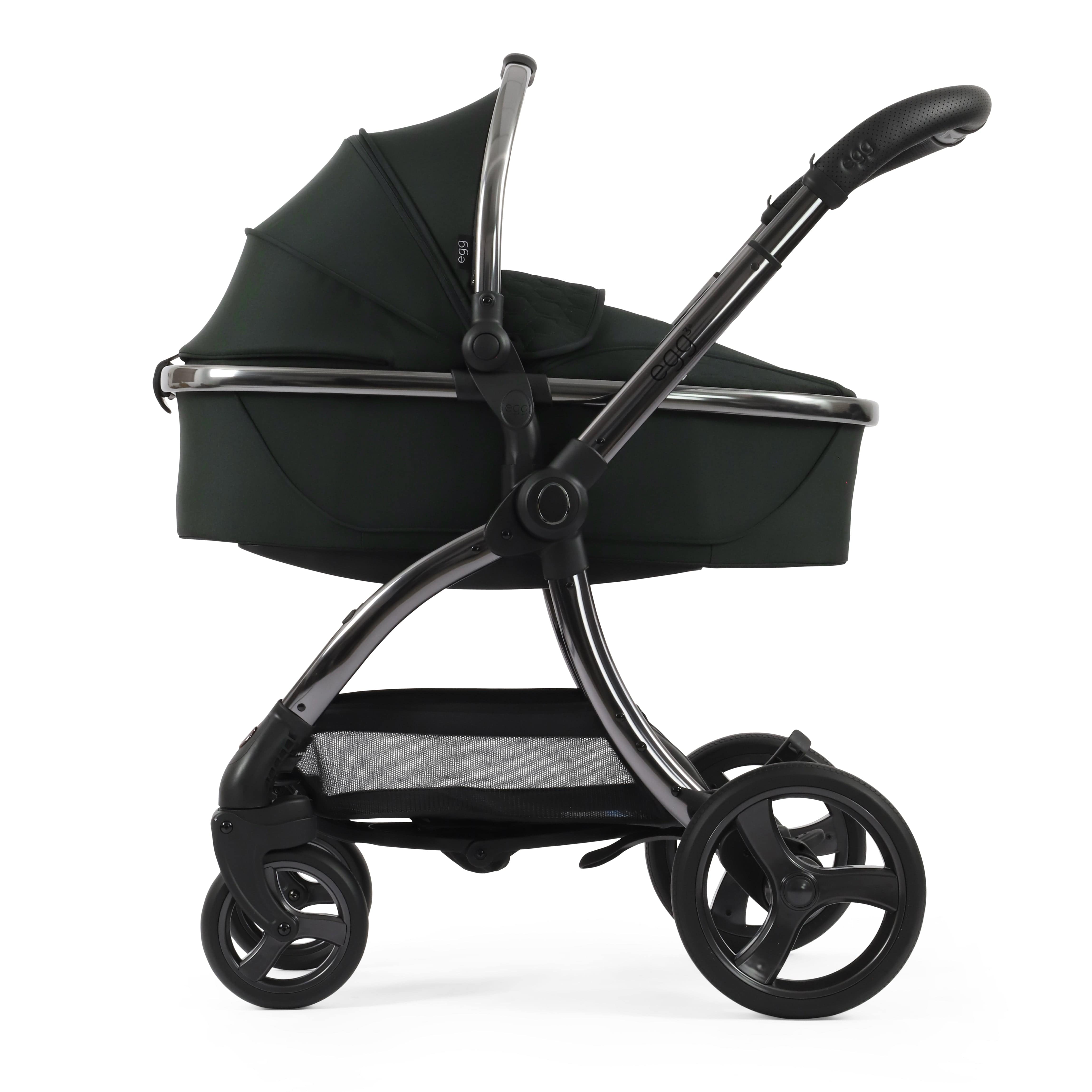 egg3 Luxury Maxi-Cosi Travel System Bundle in Black Olive Travel Systems