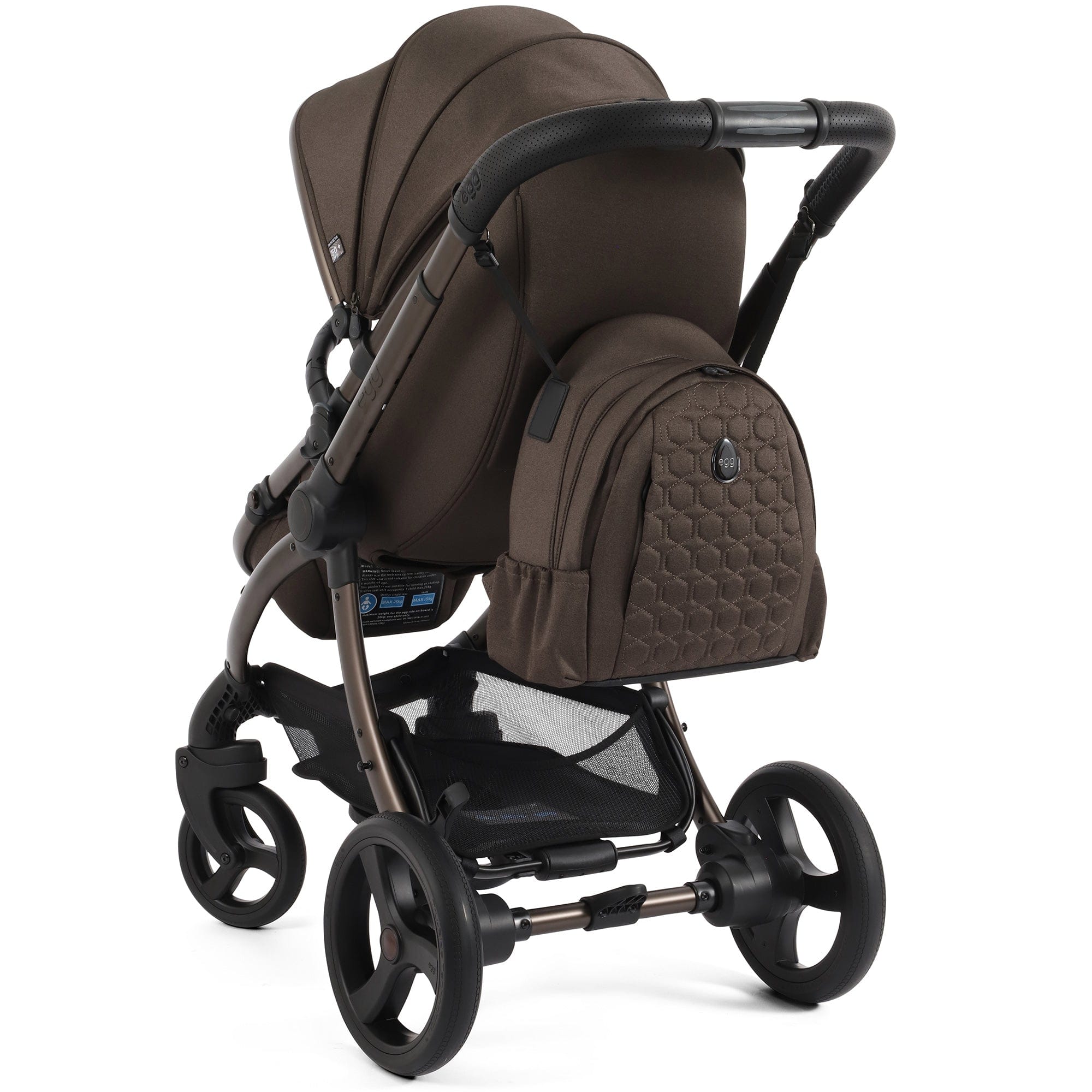 egg3 Luxury Maxi-Cosi Travel System Bundle in Chocolate Velvet Travel Systems